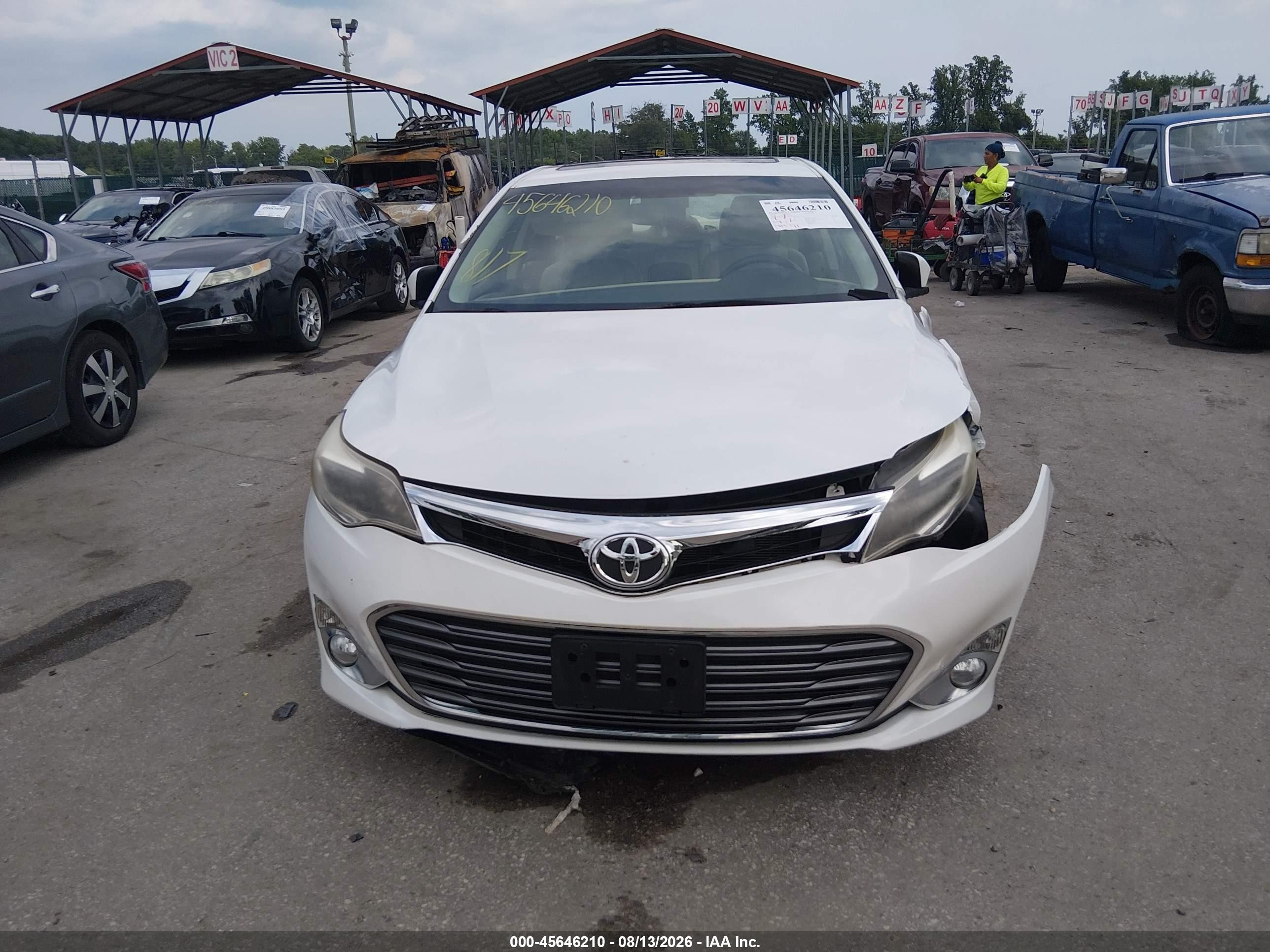 2014 Toyota Avalon Xle Touring White vin: 4T1BK1EB0EU116510