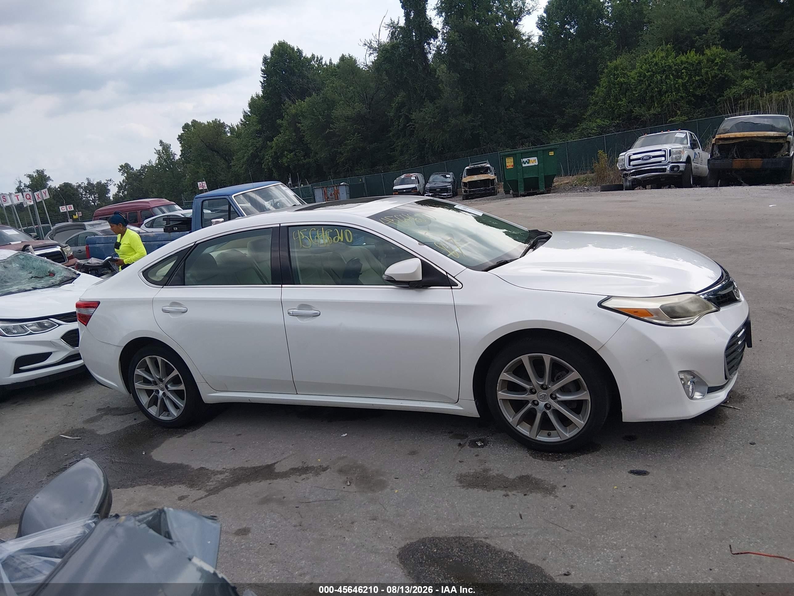 2014 Toyota Avalon Xle Touring White vin: 4T1BK1EB0EU116510