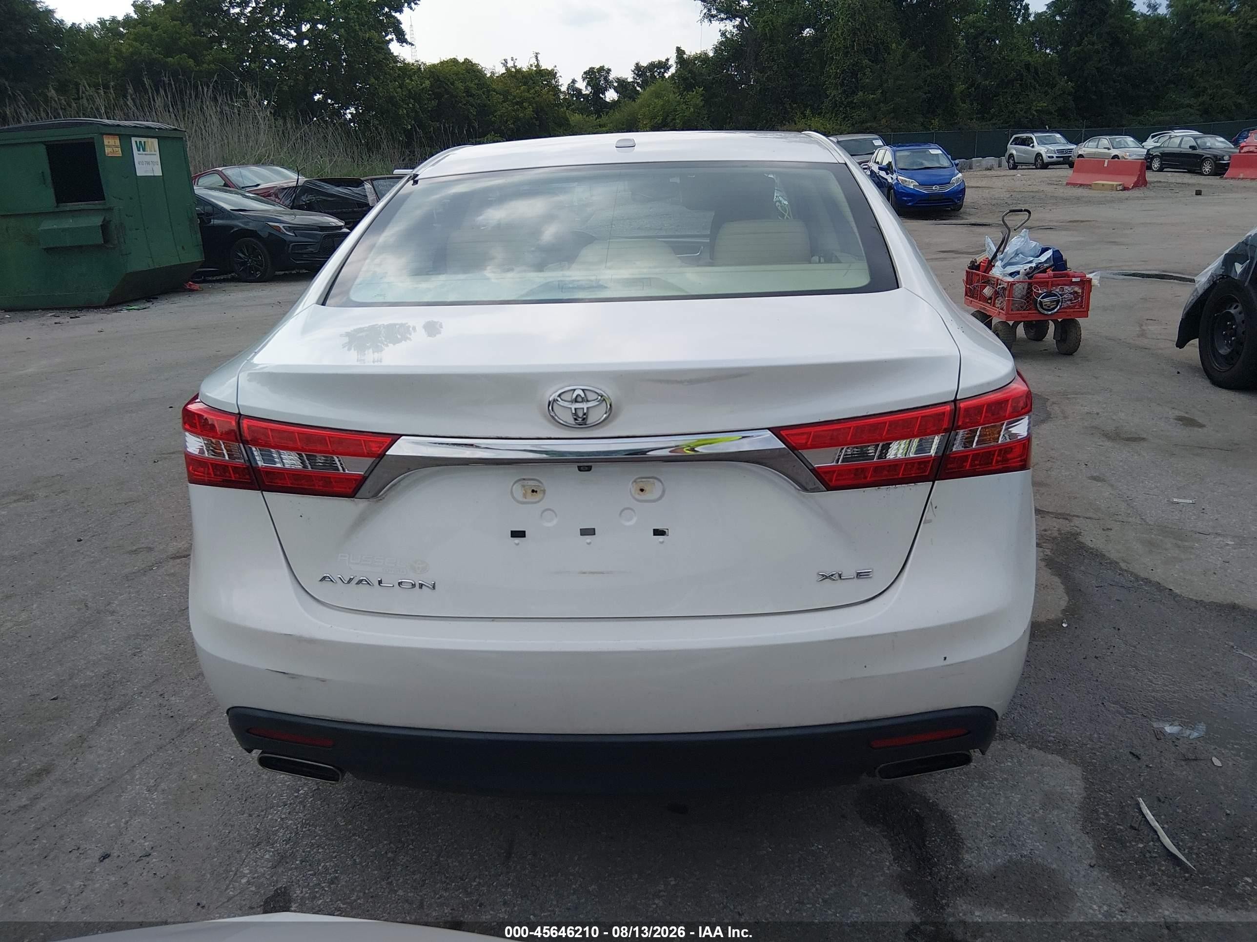 2014 Toyota Avalon Xle Touring White vin: 4T1BK1EB0EU116510