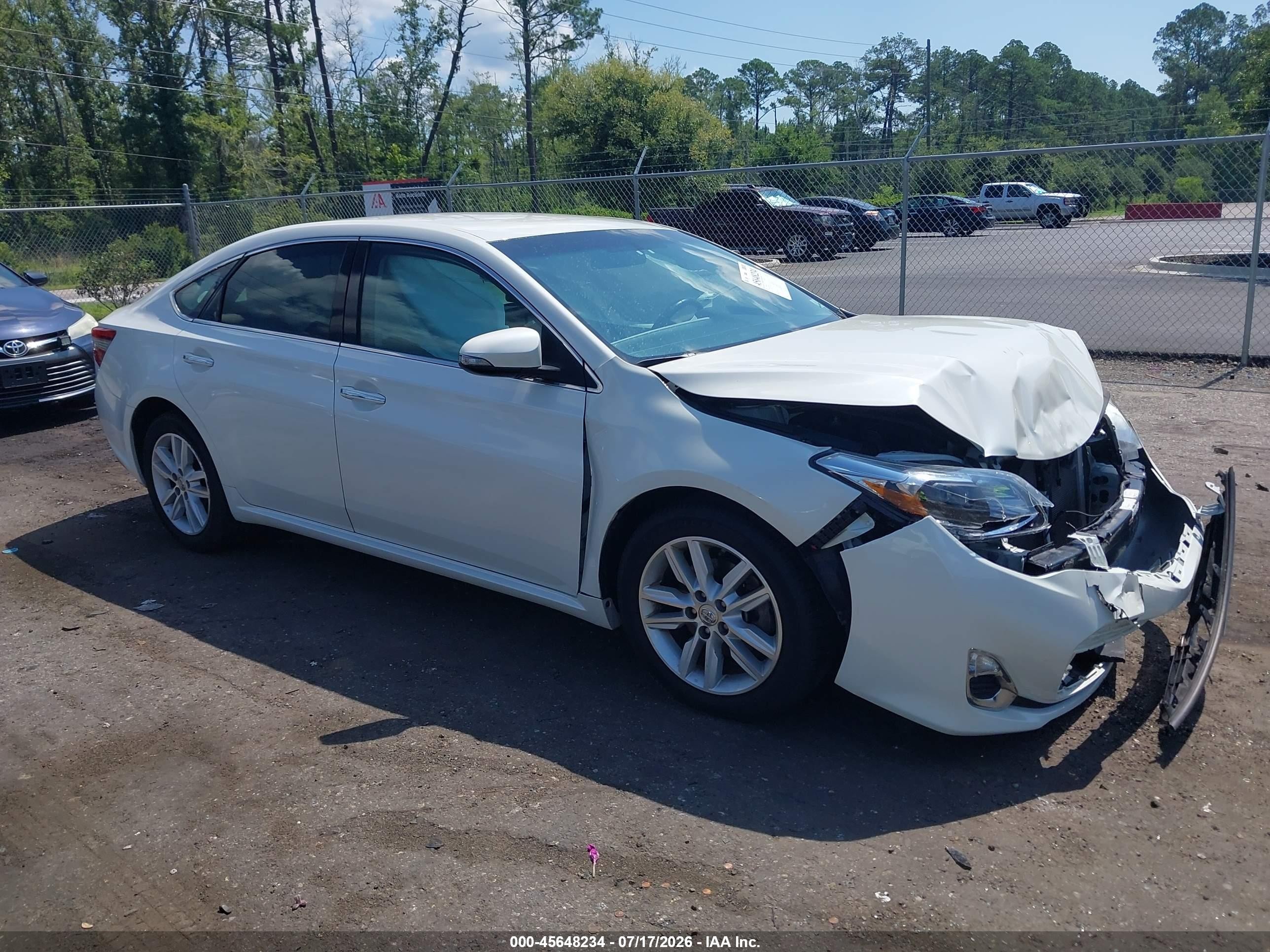 2015 Toyota Avalon Xle White vin: 4T1BK1EB0FU143160