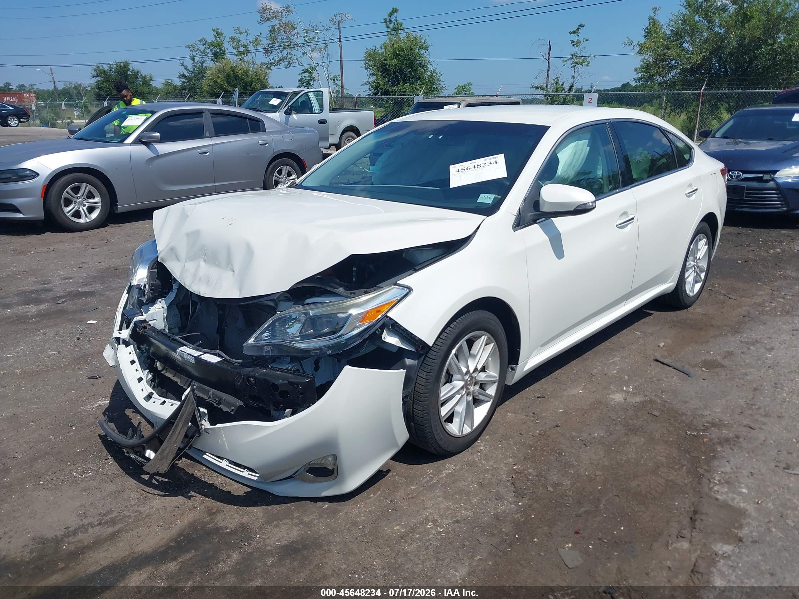 2015 Toyota Avalon Xle White vin: 4T1BK1EB0FU143160