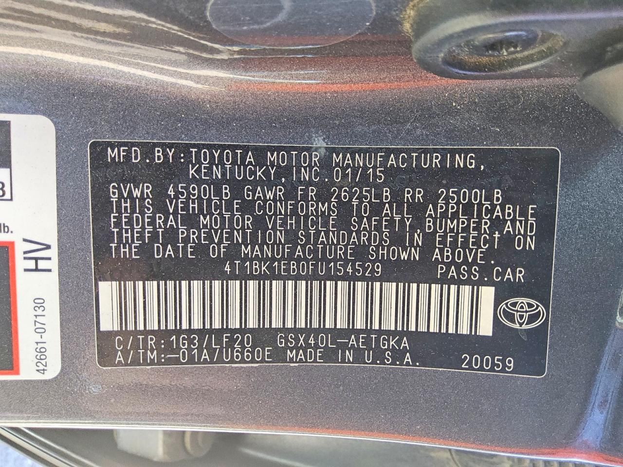 2015 Toyota Avalon Xle Premium Brown vin: 4T1BK1EB0FU154529