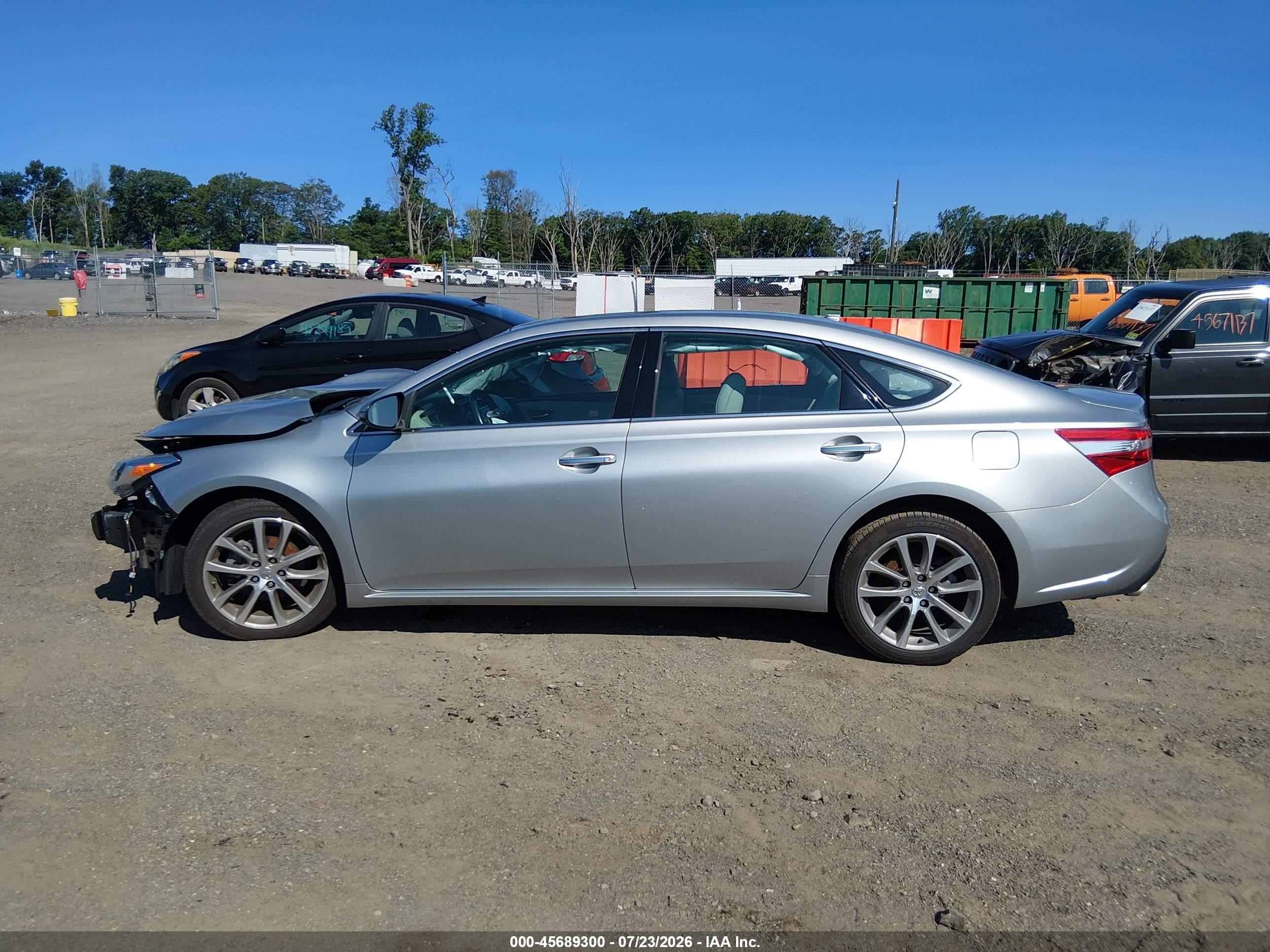 2015 Toyota Avalon Xle Touring Silver vin: 4T1BK1EB0FU161495