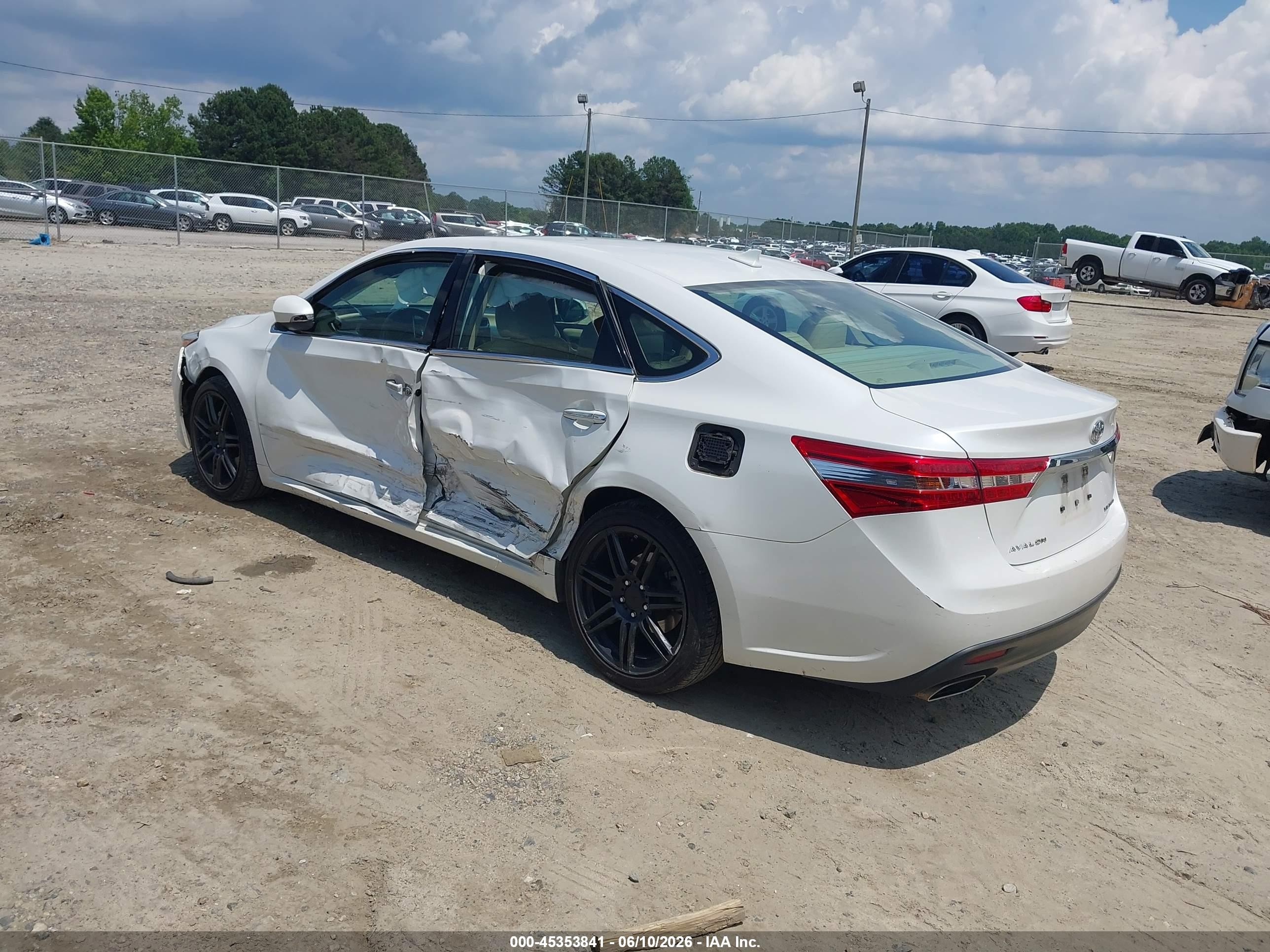 2013 Toyota Avalon Limited White vin: 4T1BK1EB1DU016088