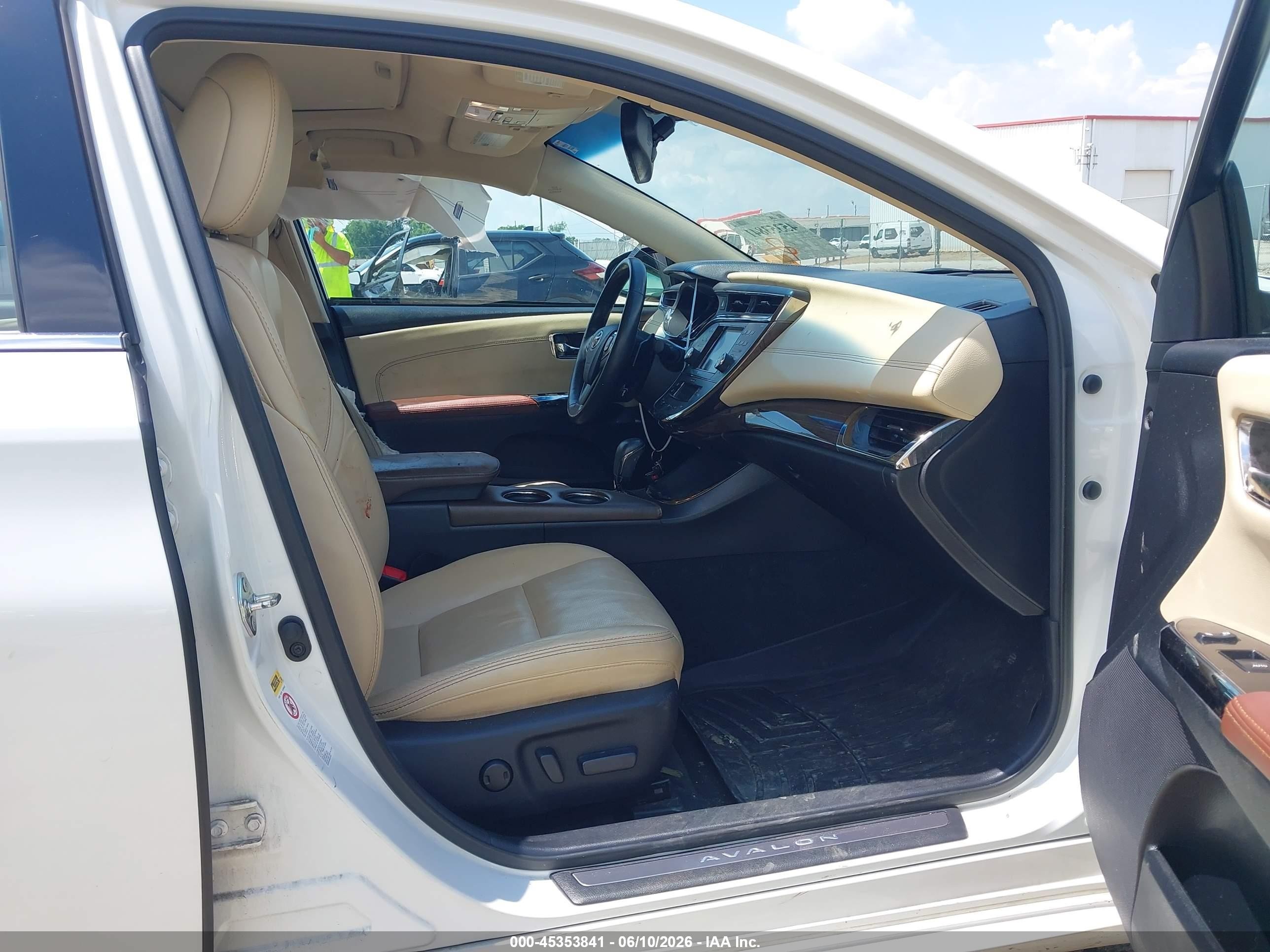 2013 Toyota Avalon Limited White vin: 4T1BK1EB1DU016088