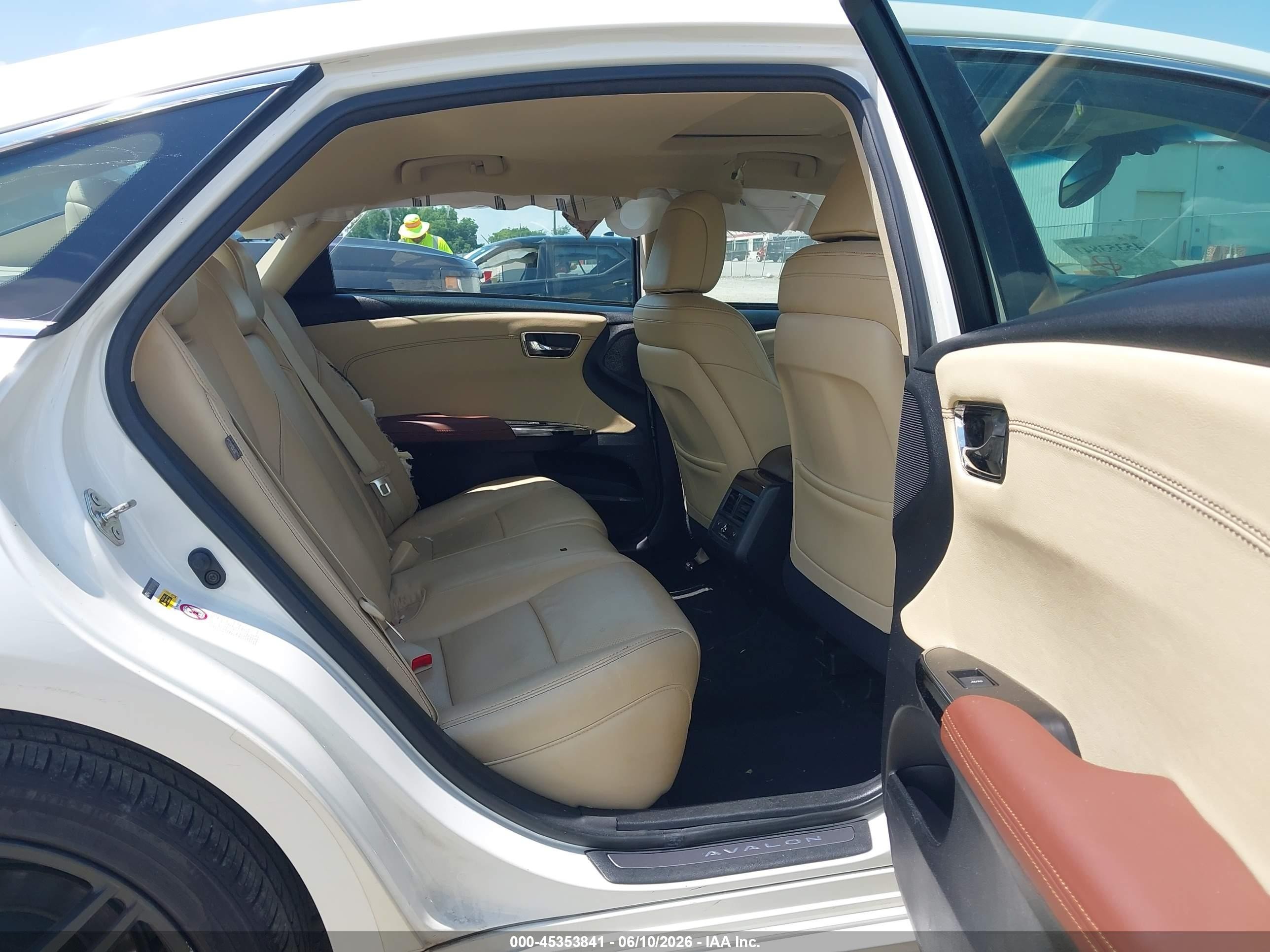 2013 Toyota Avalon Limited White vin: 4T1BK1EB1DU016088