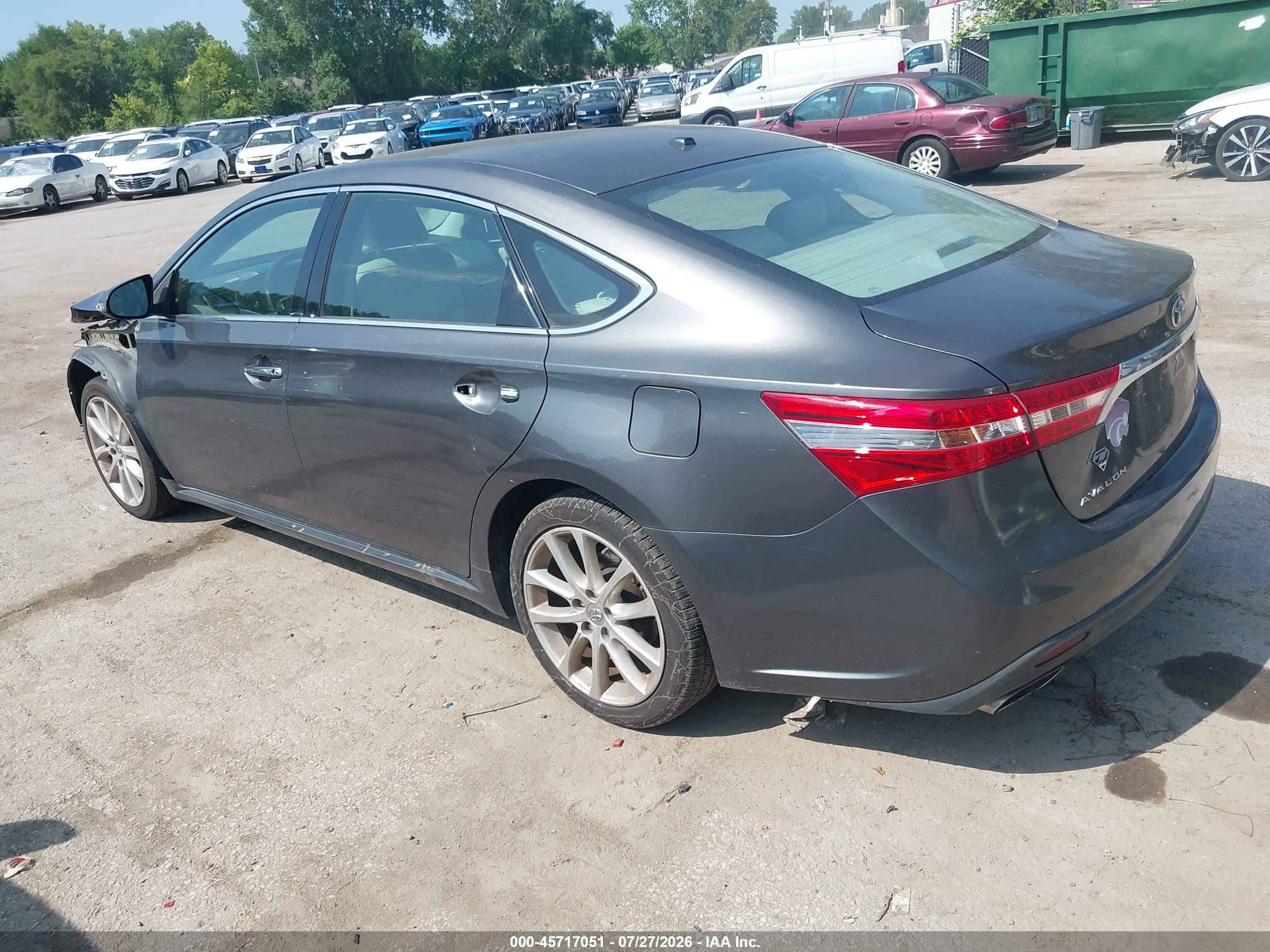 2013 Toyota Avalon Xle Touring Gray vin: 4T1BK1EB1DU038463