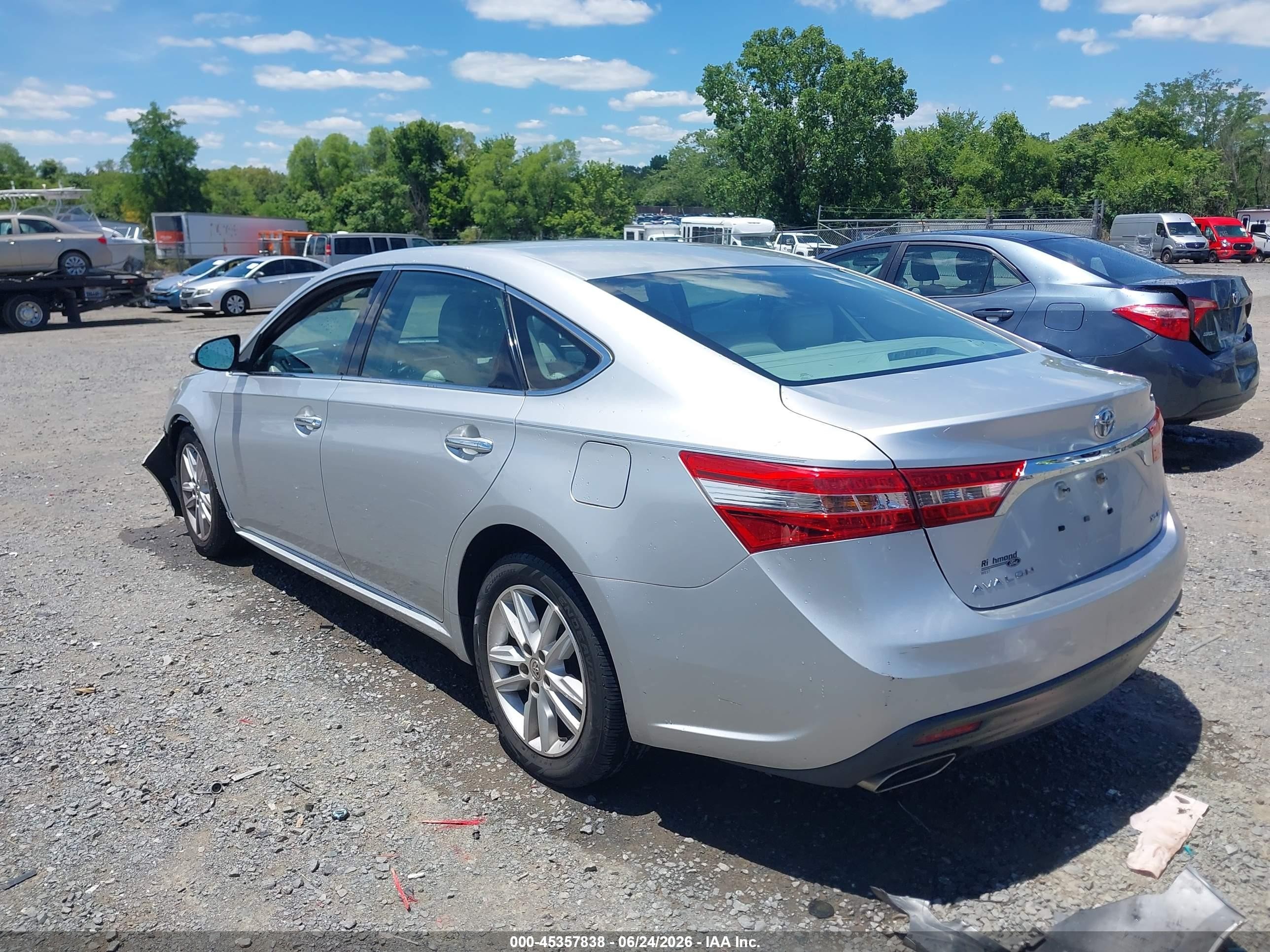 2013 Toyota Avalon Xle Серебряный vin: 4T1BK1EB1DU040276