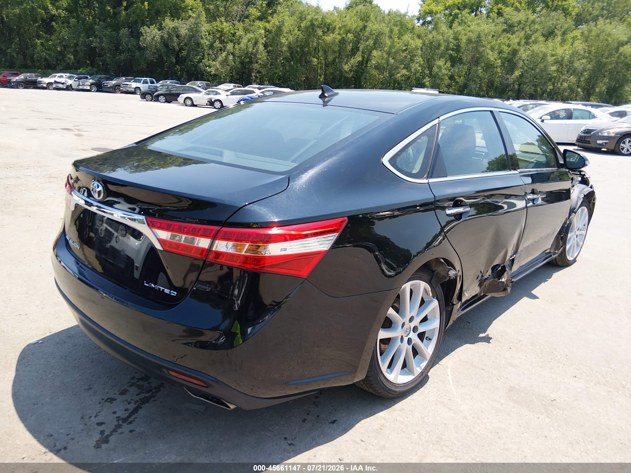 2014 Toyota Avalon Limited Black vin: 4T1BK1EB1EU083243