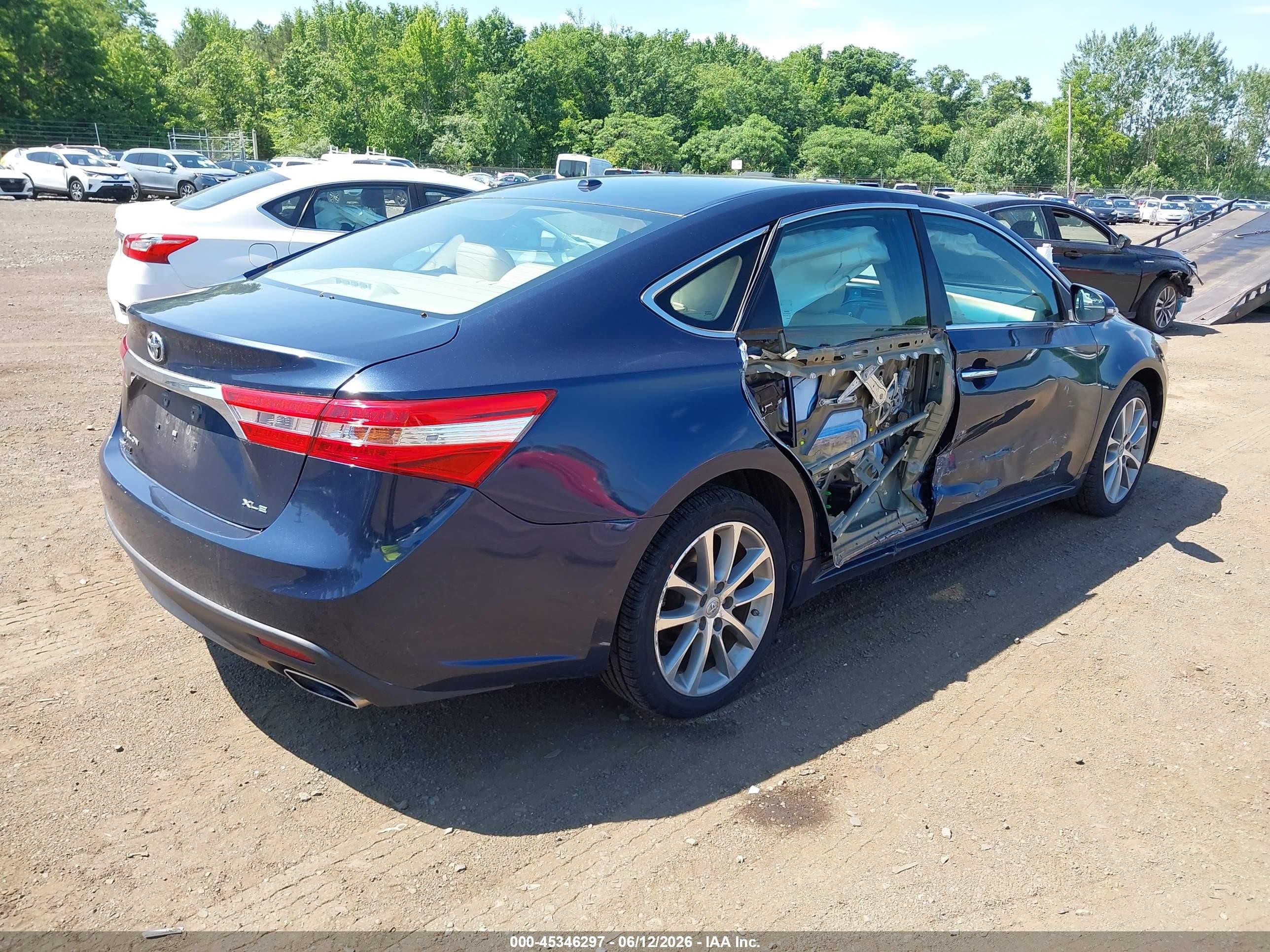 2015 Toyota Avalon Xle Touring Dark Blue vin: 4T1BK1EB1FU145385