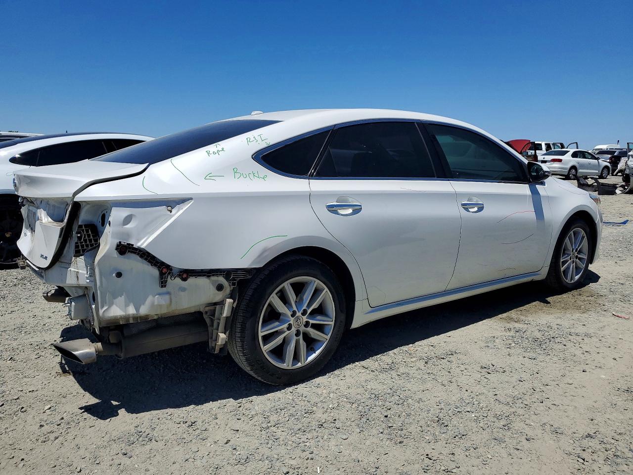 2015 Toyota Avalon Xle White vin: 4T1BK1EB1FU175843