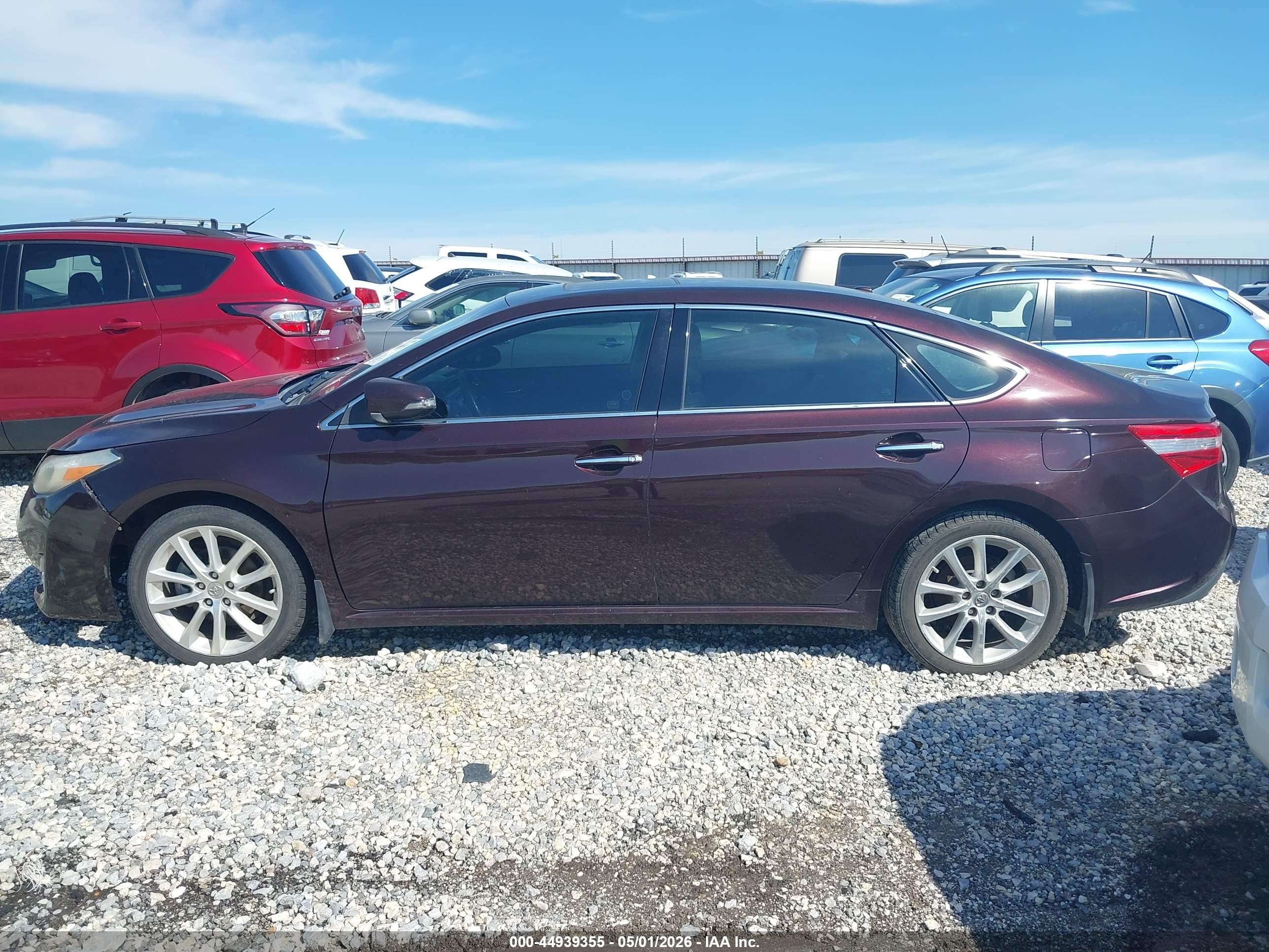 2013 Toyota Avalon Xle Touring Maroon vin: 4T1BK1EB2DU022482