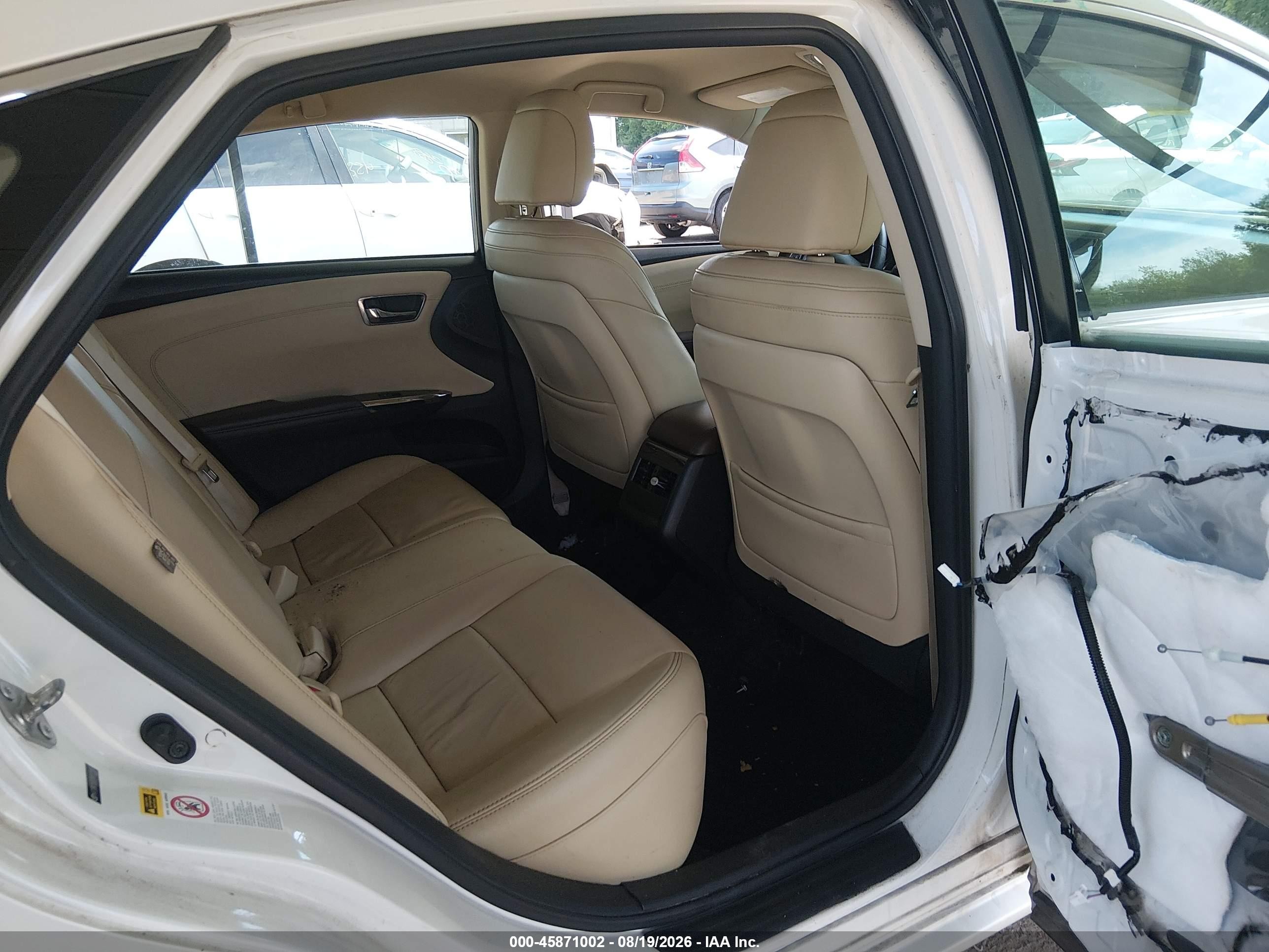 2013 Toyota Avalon Xle White vin: 4T1BK1EB2DU031585