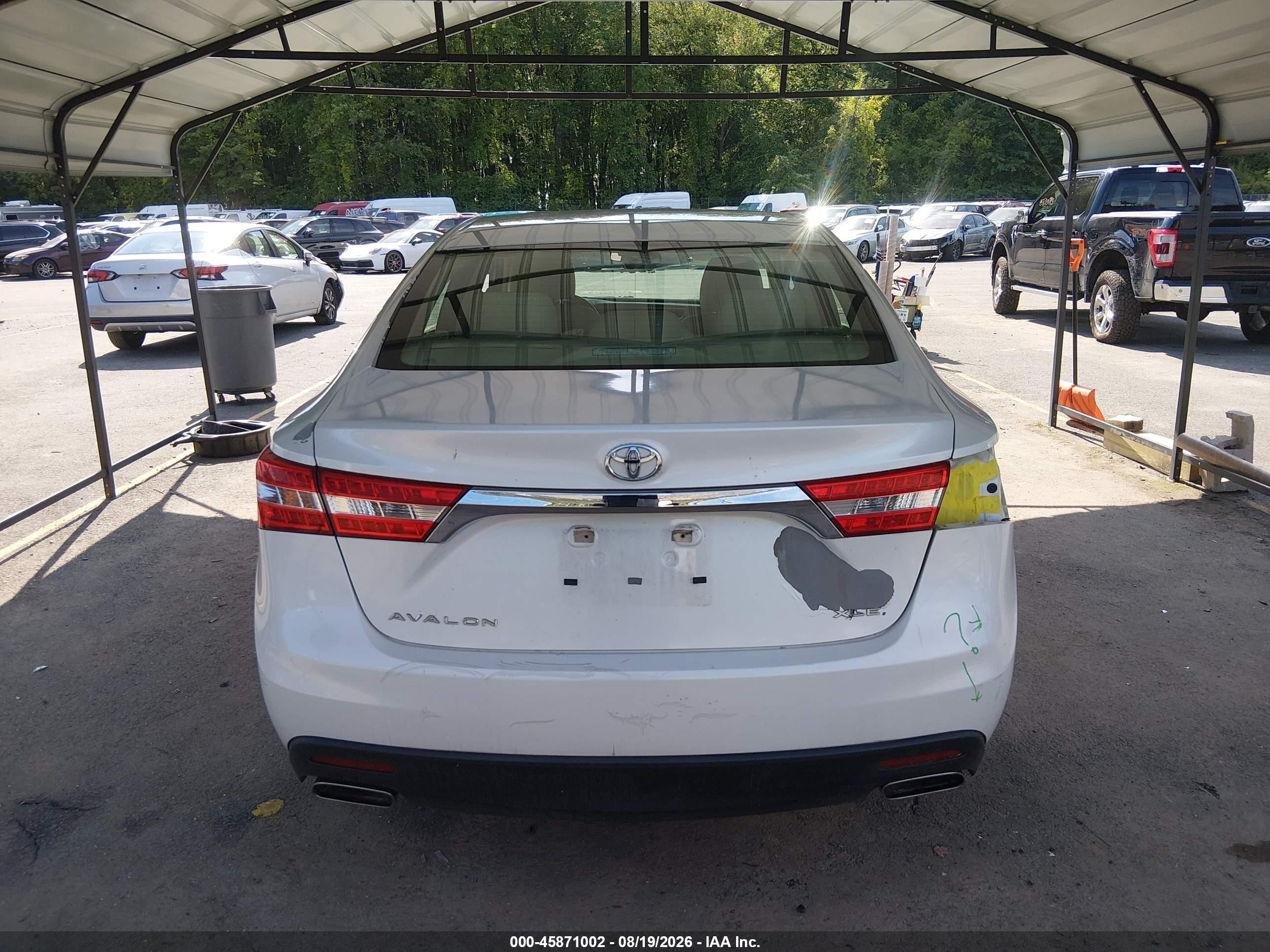 2013 Toyota Avalon Xle White vin: 4T1BK1EB2DU031585