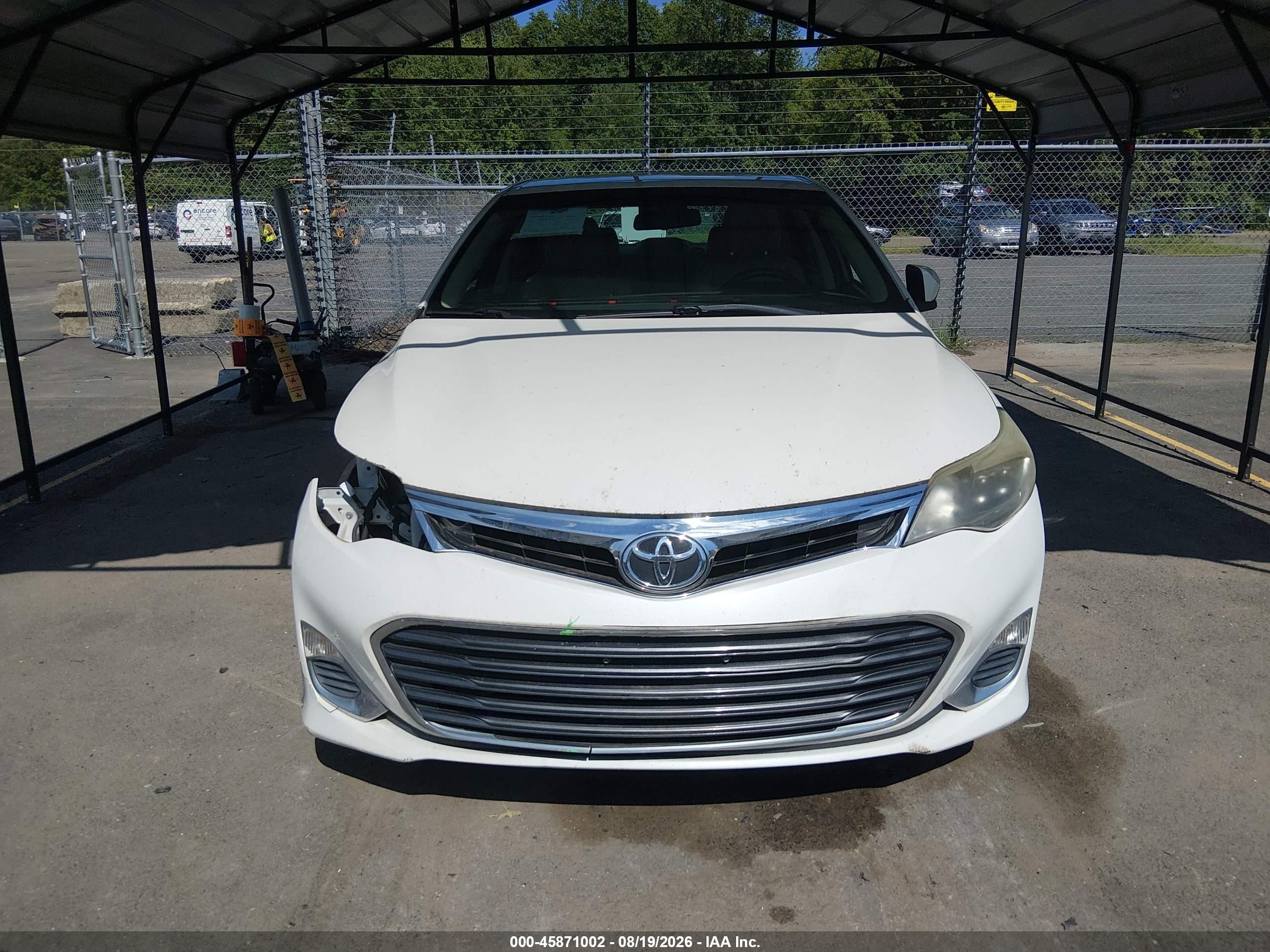 2013 Toyota Avalon Xle White vin: 4T1BK1EB2DU031585