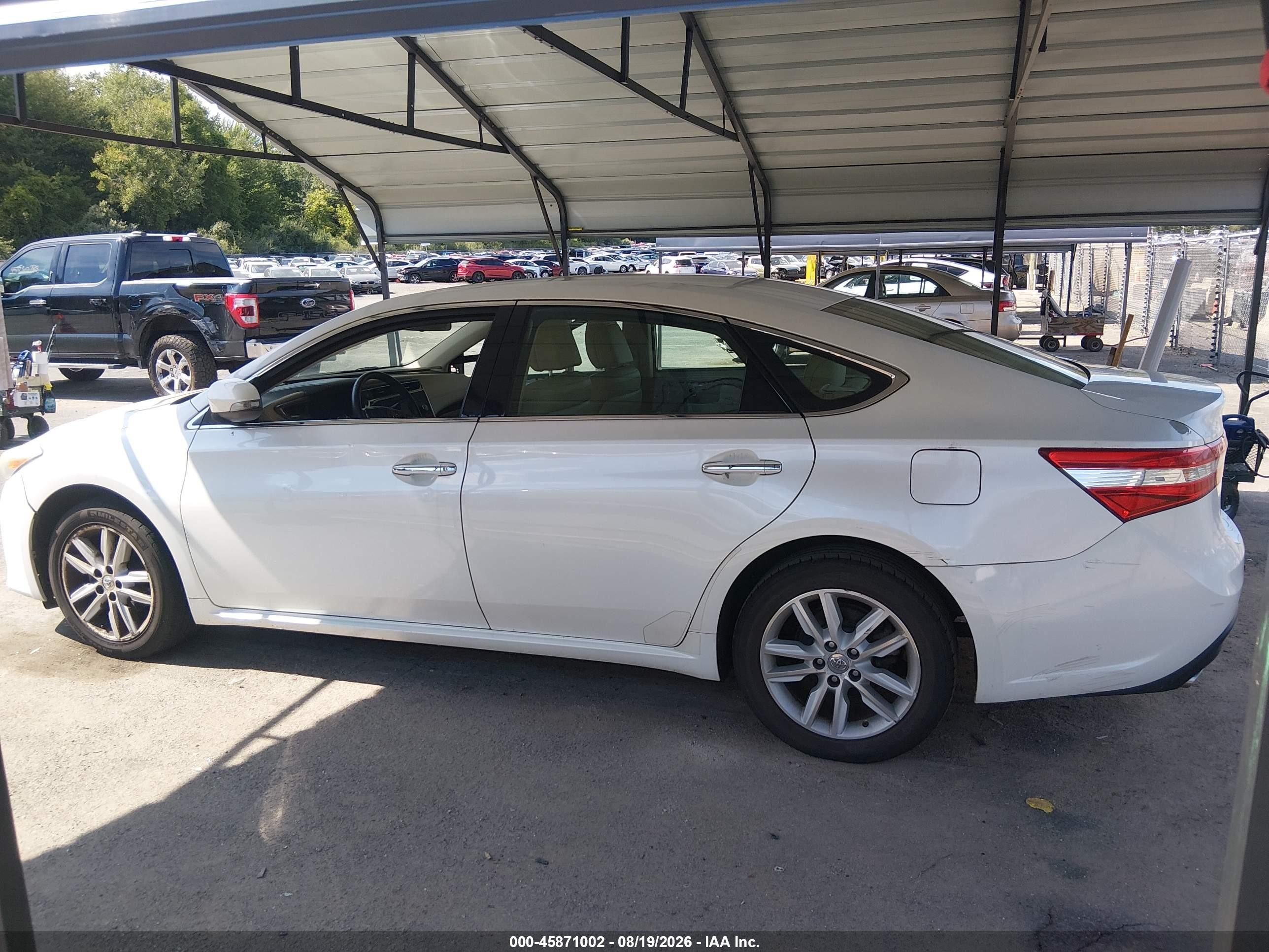 2013 Toyota Avalon Xle White vin: 4T1BK1EB2DU031585