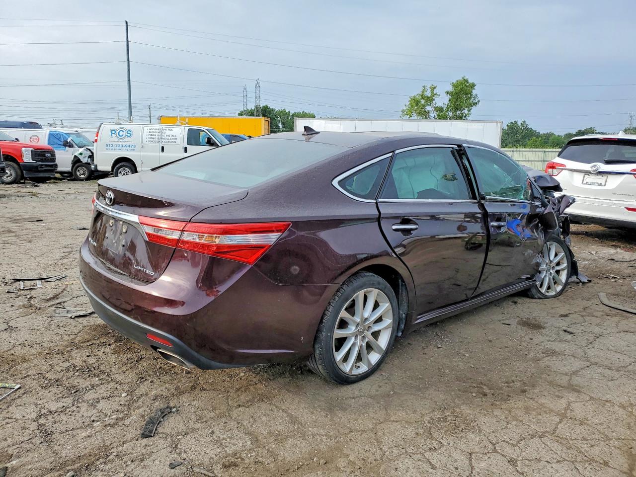 2013 Toyota Avalon Limited Burgundy vin: 4T1BK1EB2DU060634