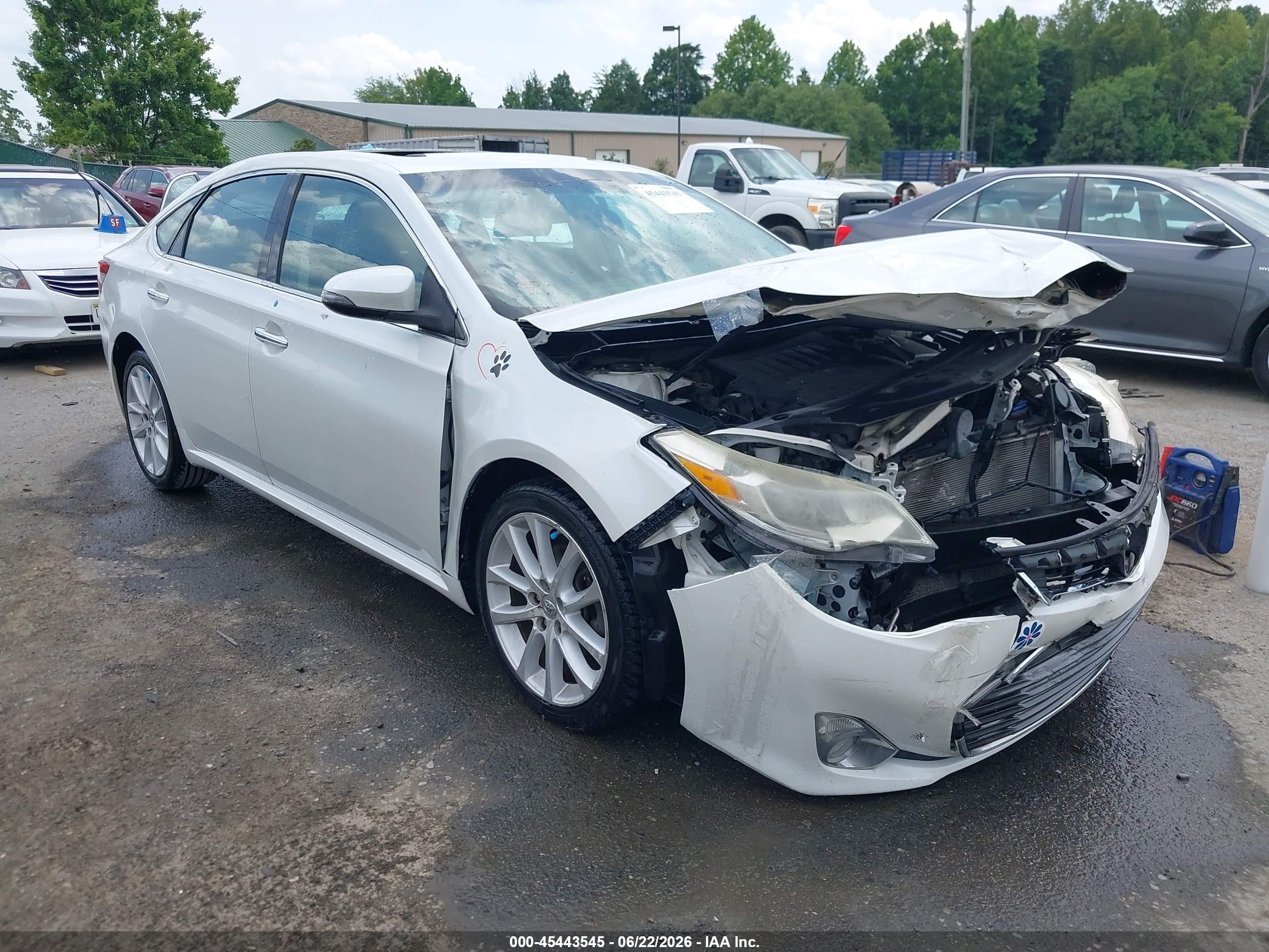 2013 Toyota Avalon Xle Touring White vin: 4T1BK1EB2DU071083