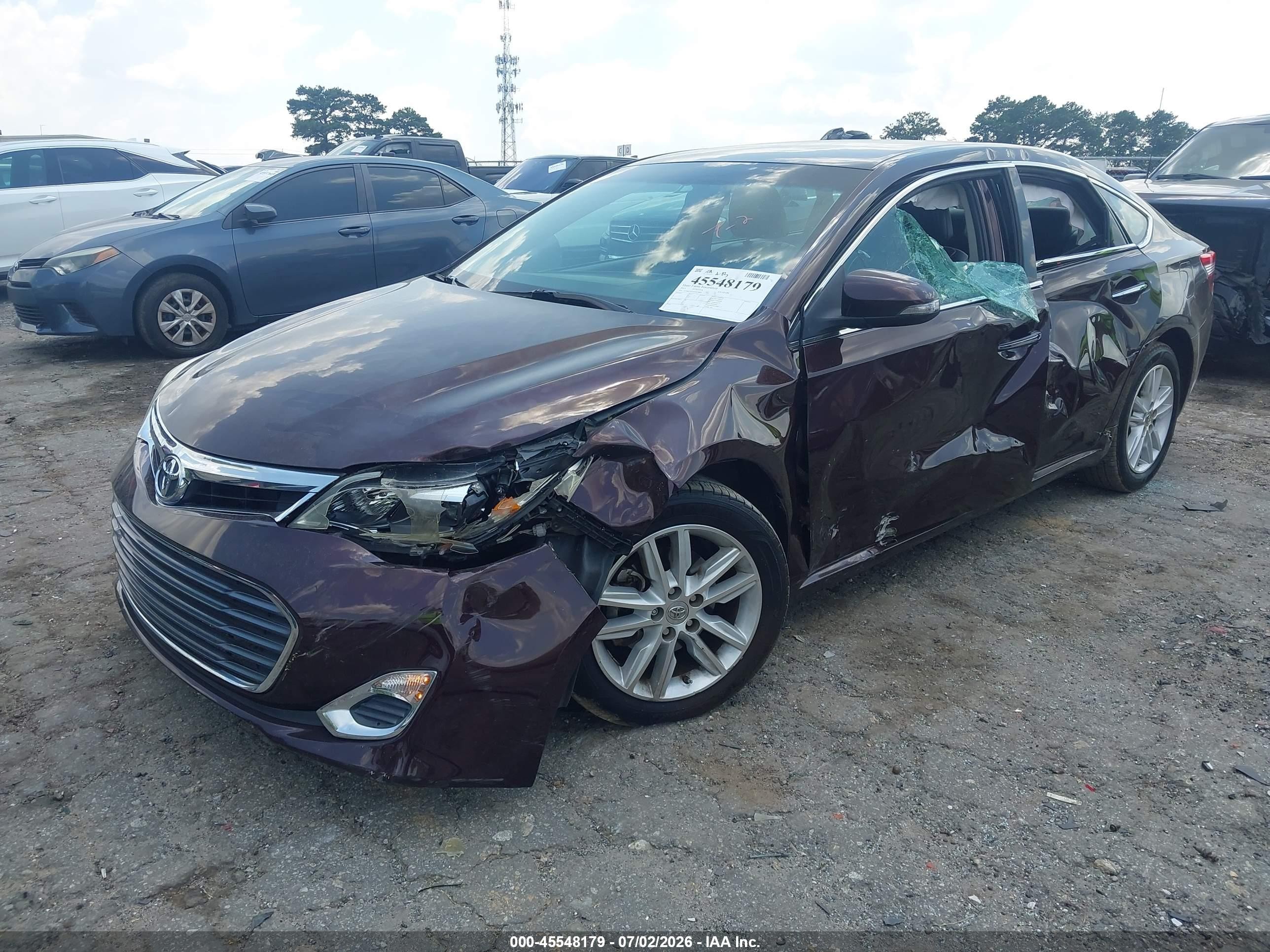 2013 Toyota Avalon Xle Burgundy vin: 4T1BK1EB2DU073819