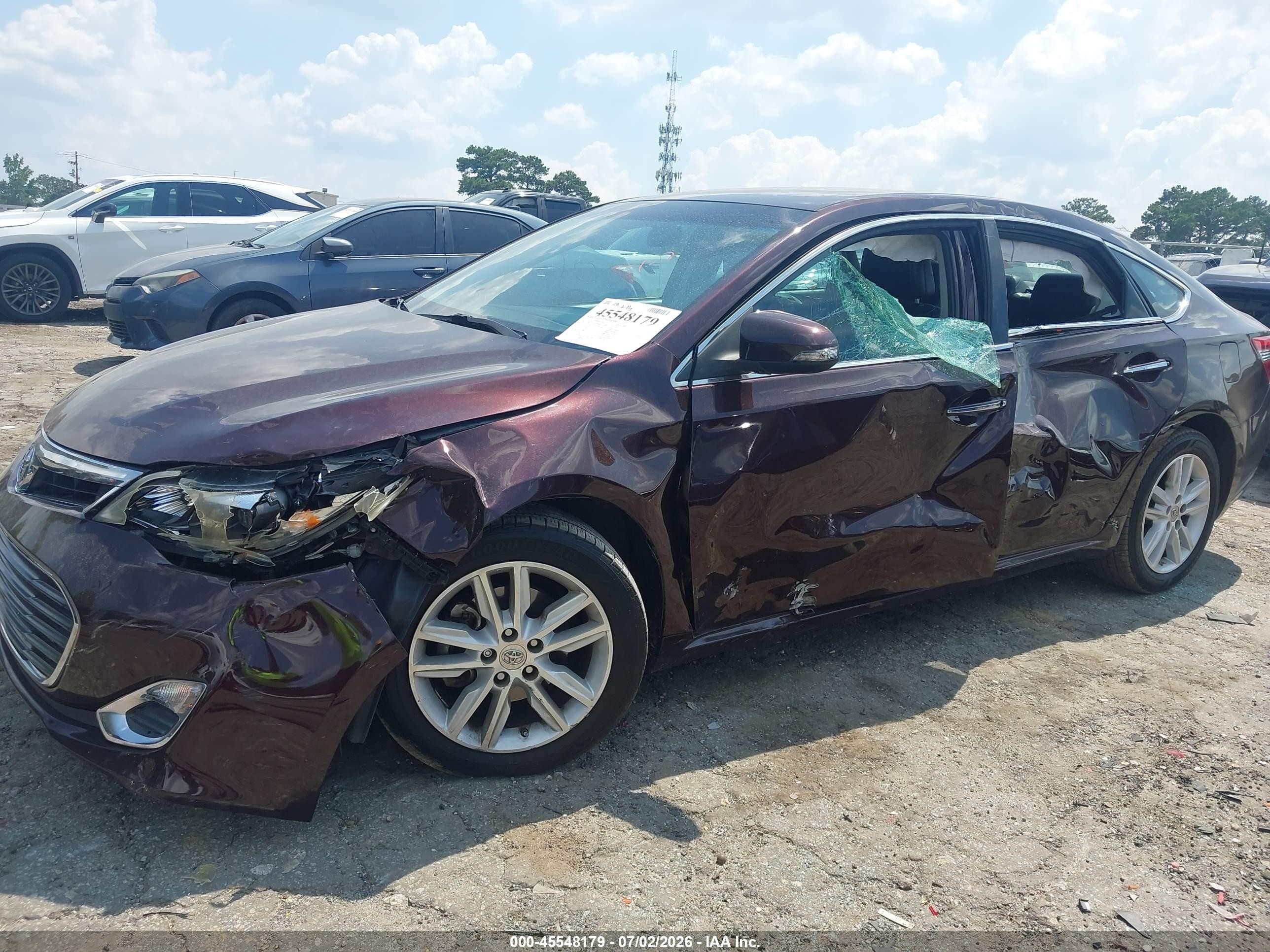 2013 Toyota Avalon Xle Burgundy vin: 4T1BK1EB2DU073819