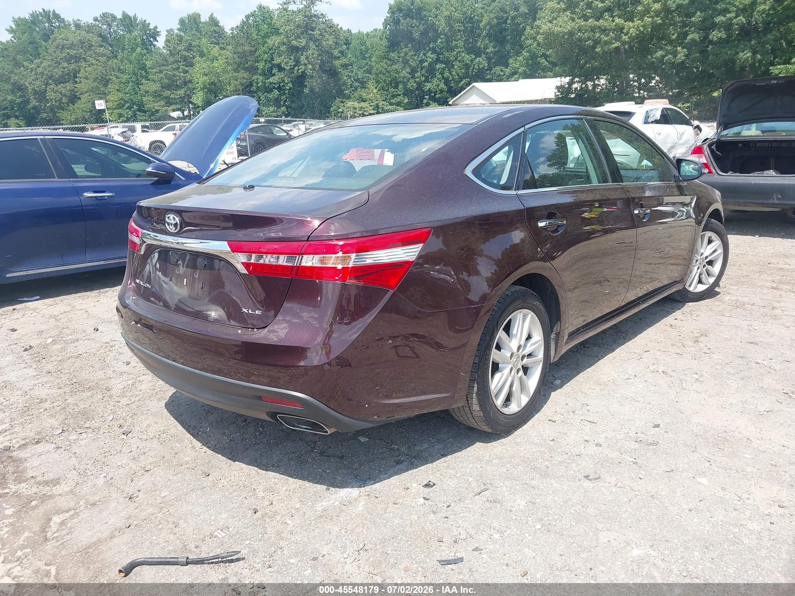 2013 Toyota Avalon Xle Burgundy vin: 4T1BK1EB2DU073819
