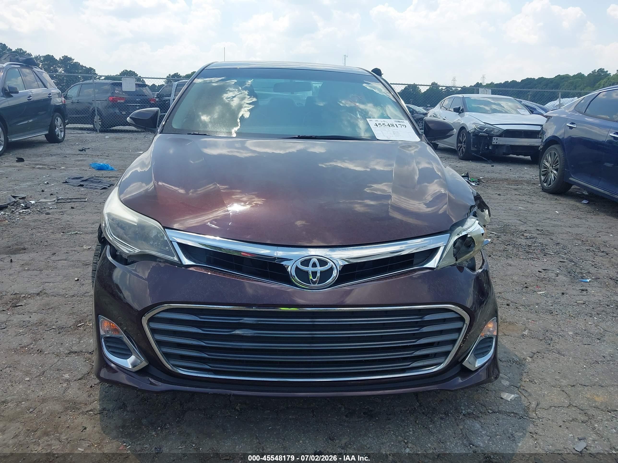 2013 Toyota Avalon Xle Burgundy vin: 4T1BK1EB2DU073819