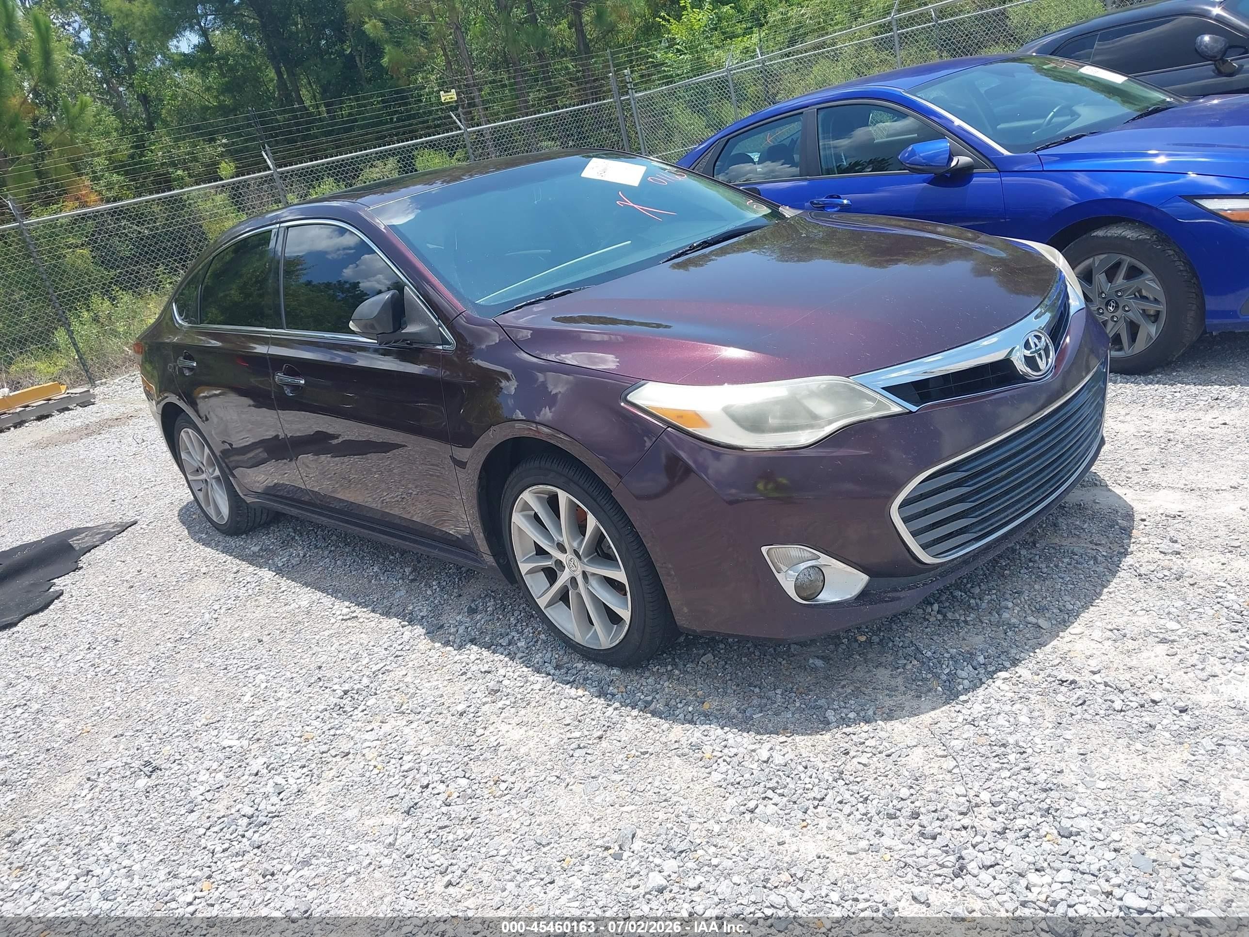 2014 Toyota Avalon Xle Touring Purple vin: 4T1BK1EB2EU111566