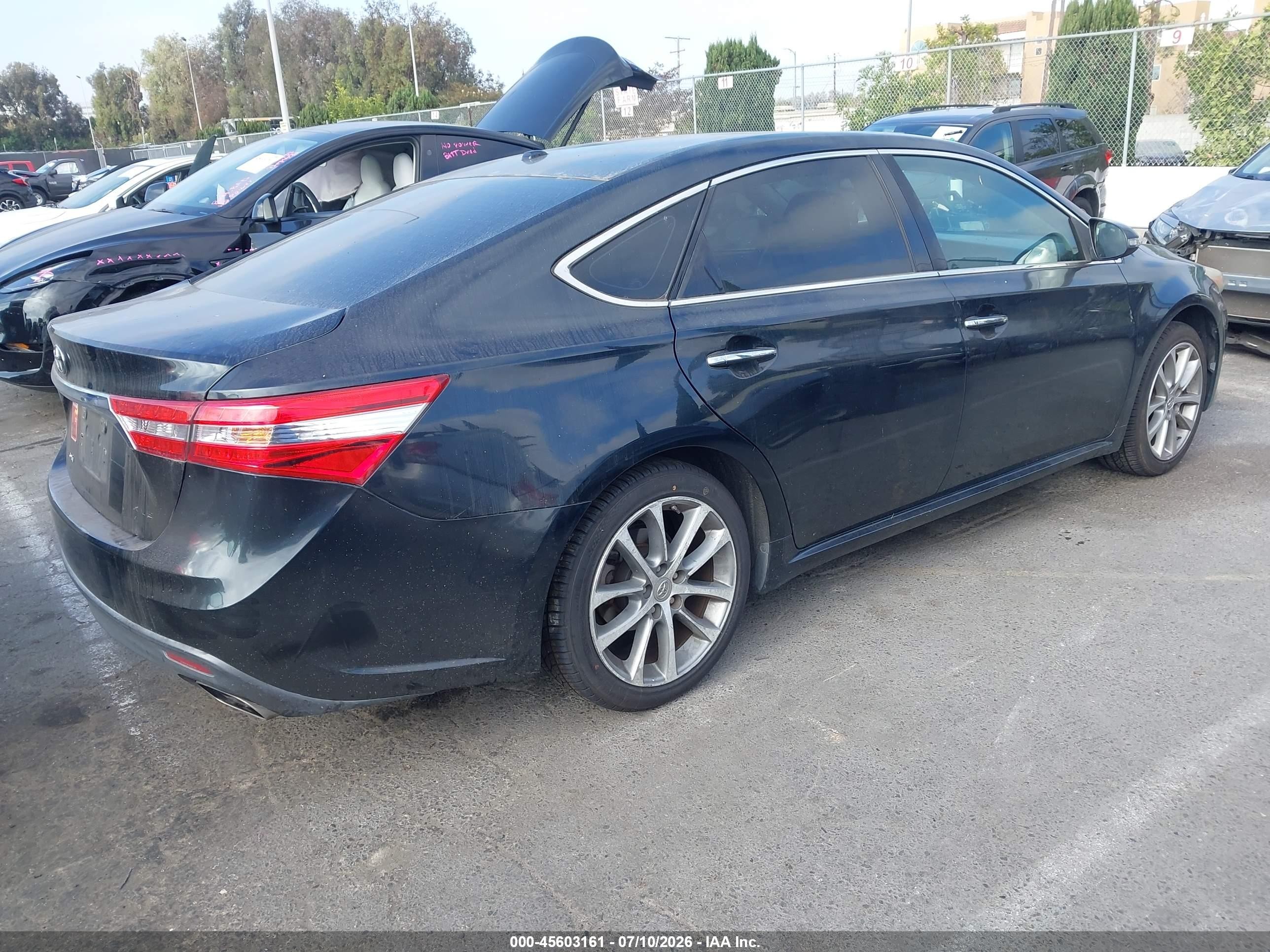 2015 Toyota Avalon Xle Touring Black vin: 4T1BK1EB2FU153933