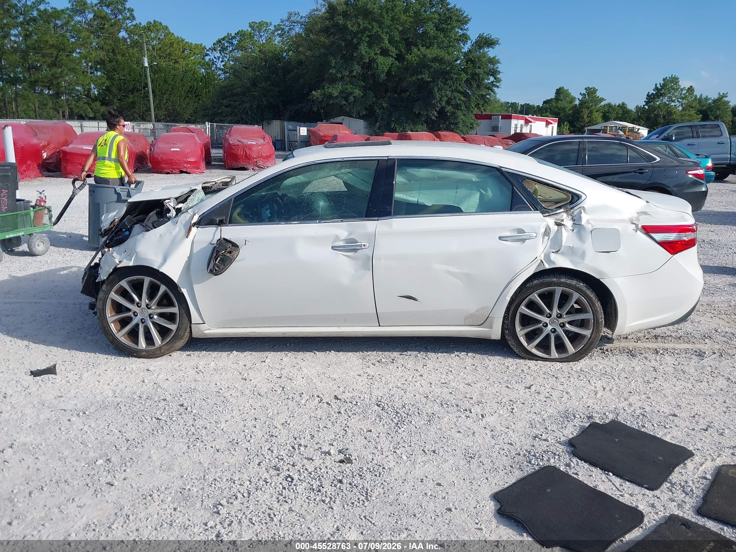 2015 Toyota Avalon Xle Touring White vin: 4T1BK1EB2FU159778