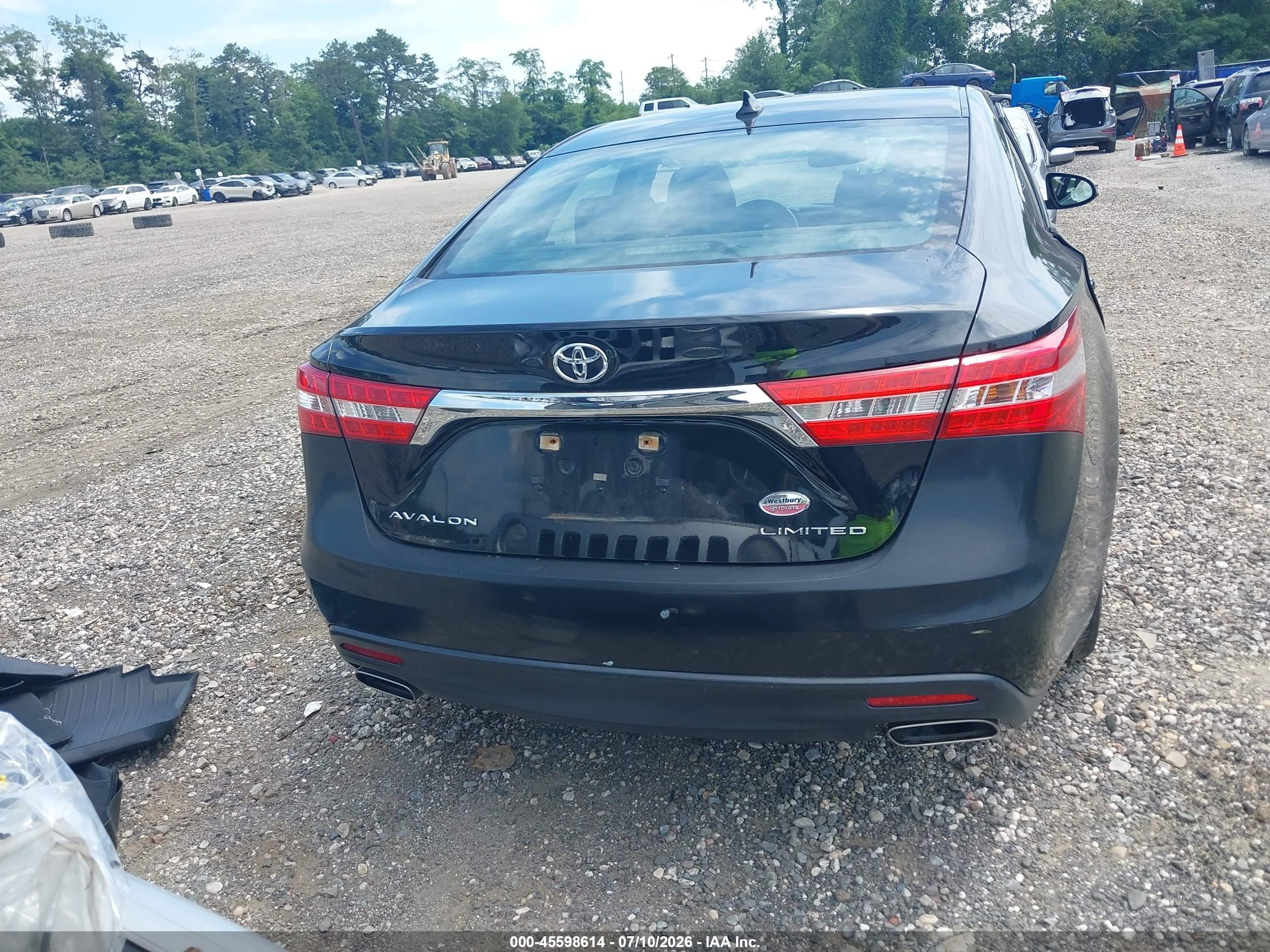 2015 Toyota Avalon Limited Black vin: 4T1BK1EB2FU170540