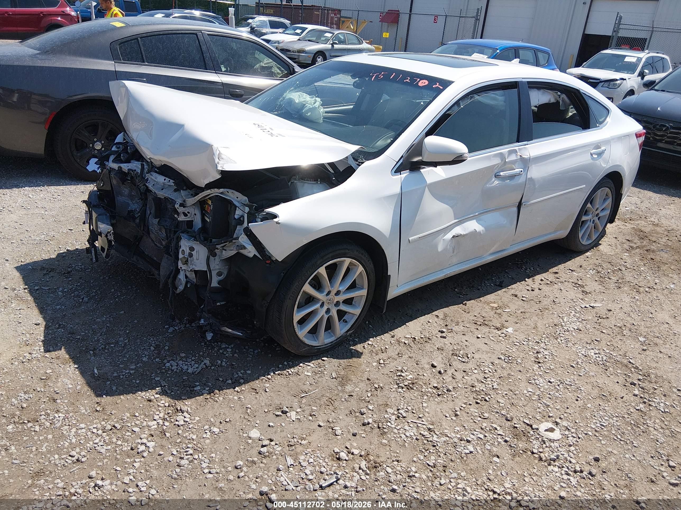 2013 Toyota Avalon Limited White vin: 4T1BK1EB3DU005187