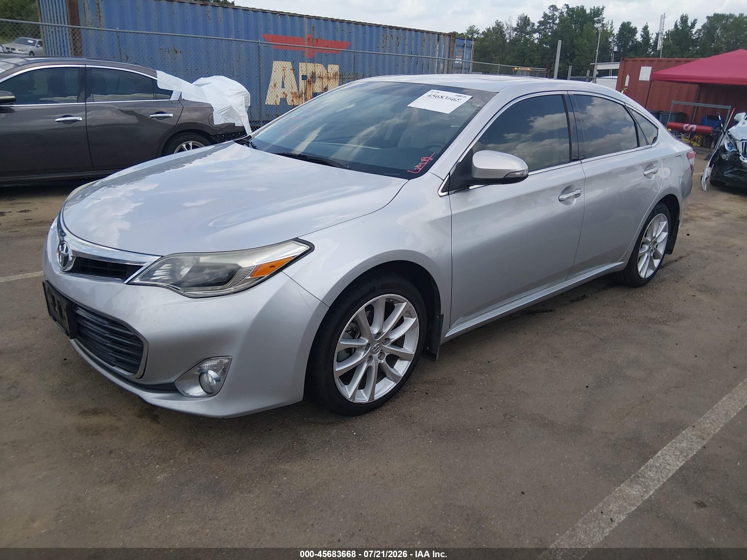 2013 Toyota Avalon Limited Серебряный vin: 4T1BK1EB3DU007280