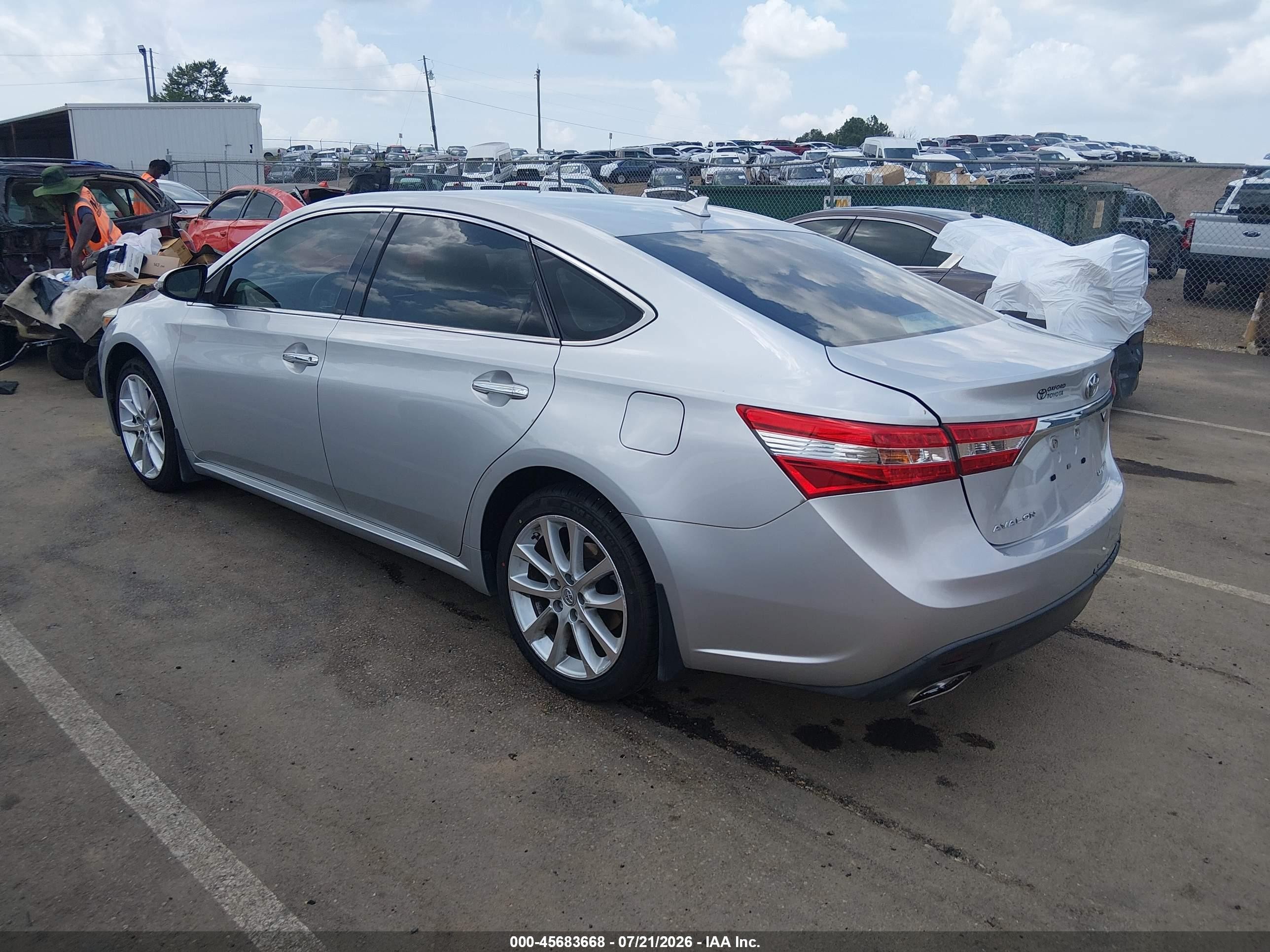 2013 Toyota Avalon Limited Серебряный vin: 4T1BK1EB3DU007280