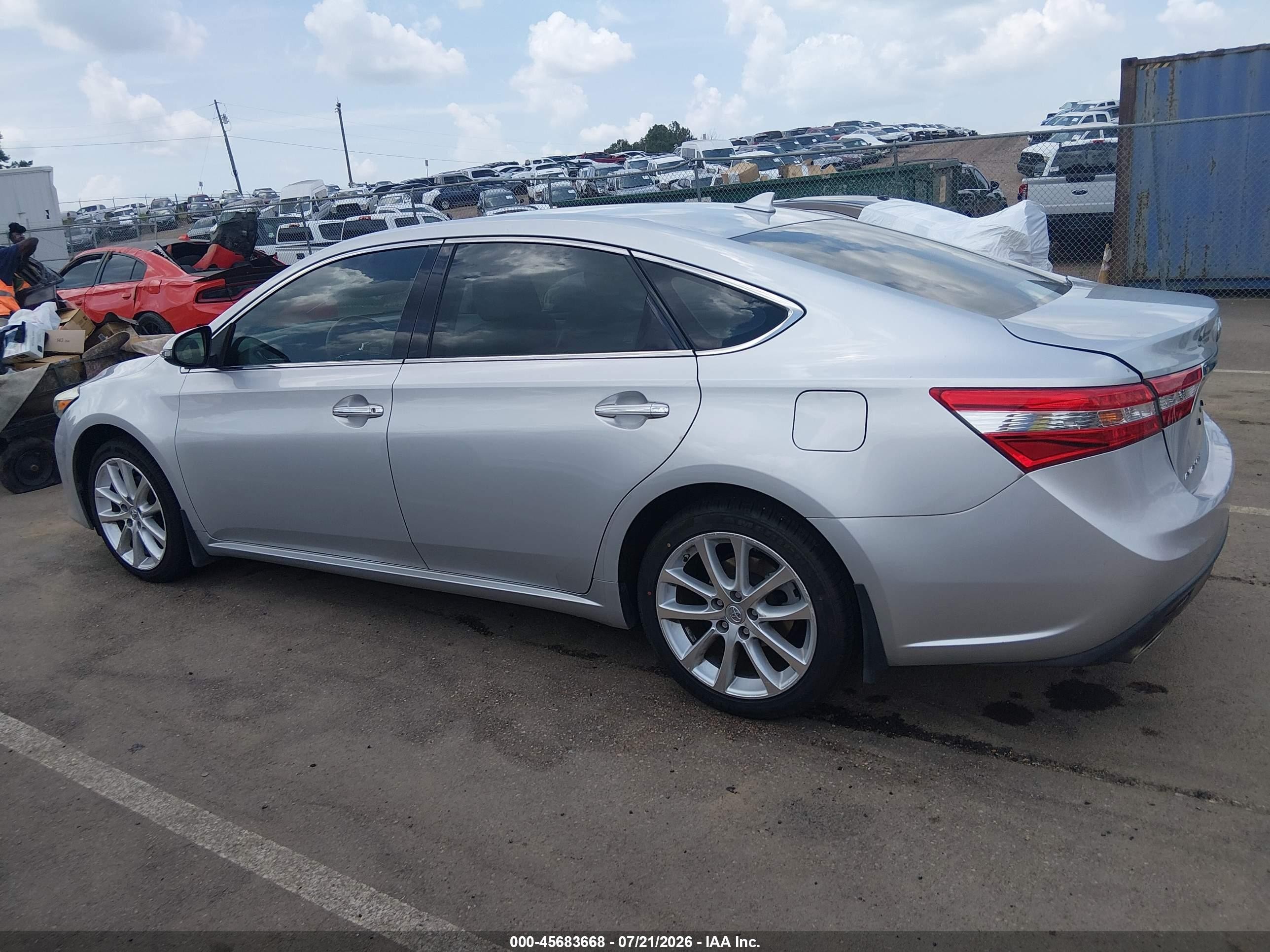 2013 Toyota Avalon Limited Серебряный vin: 4T1BK1EB3DU007280