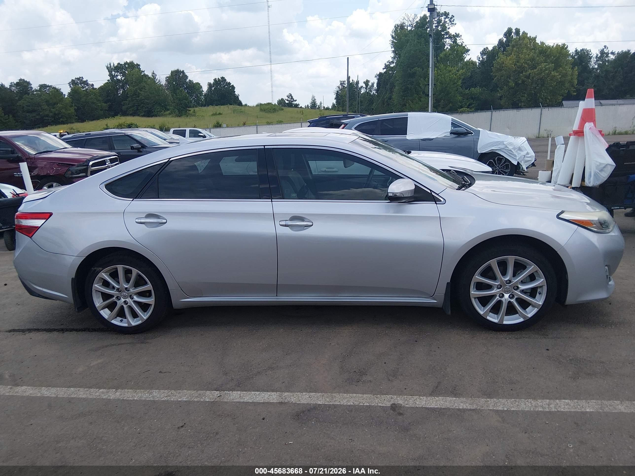 2013 Toyota Avalon Limited Серебряный vin: 4T1BK1EB3DU007280