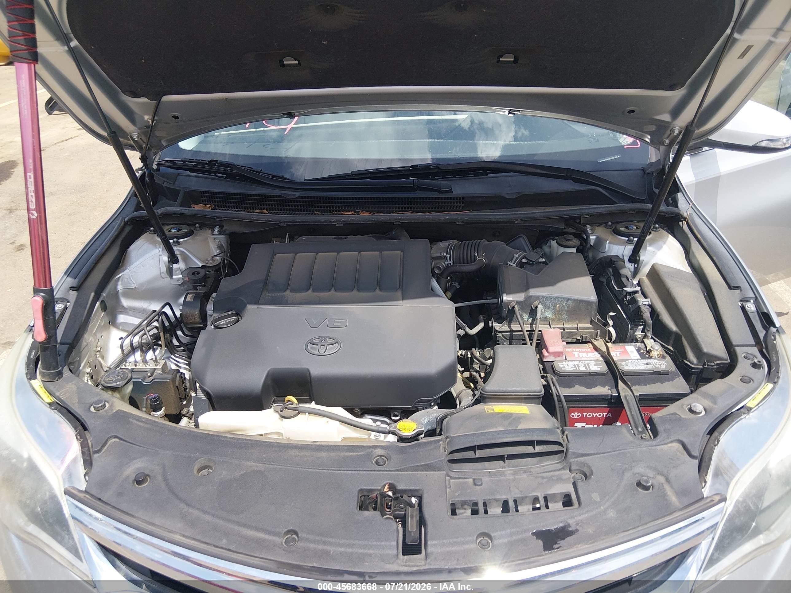 2013 Toyota Avalon Limited Серебряный vin: 4T1BK1EB3DU007280