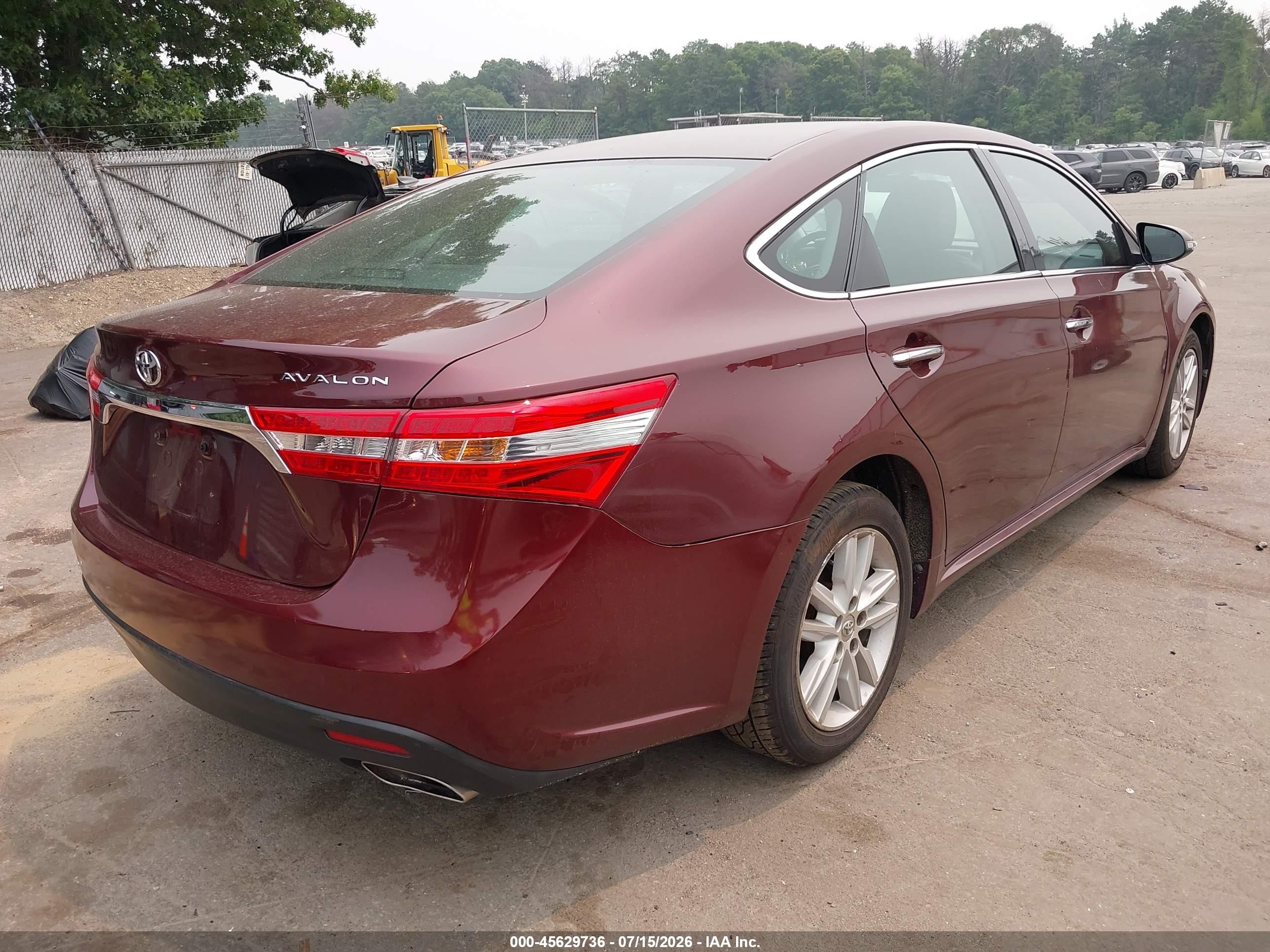 2013 Toyota Avalon Xle Burgundy vin: 4T1BK1EB3DU043485
