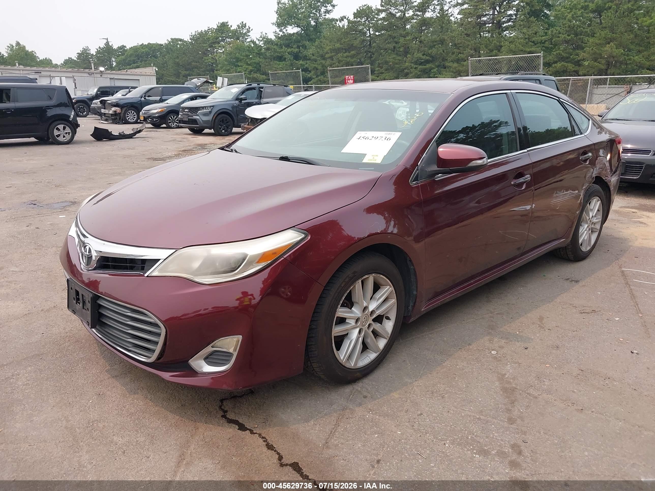 2013 Toyota Avalon Xle Burgundy vin: 4T1BK1EB3DU043485