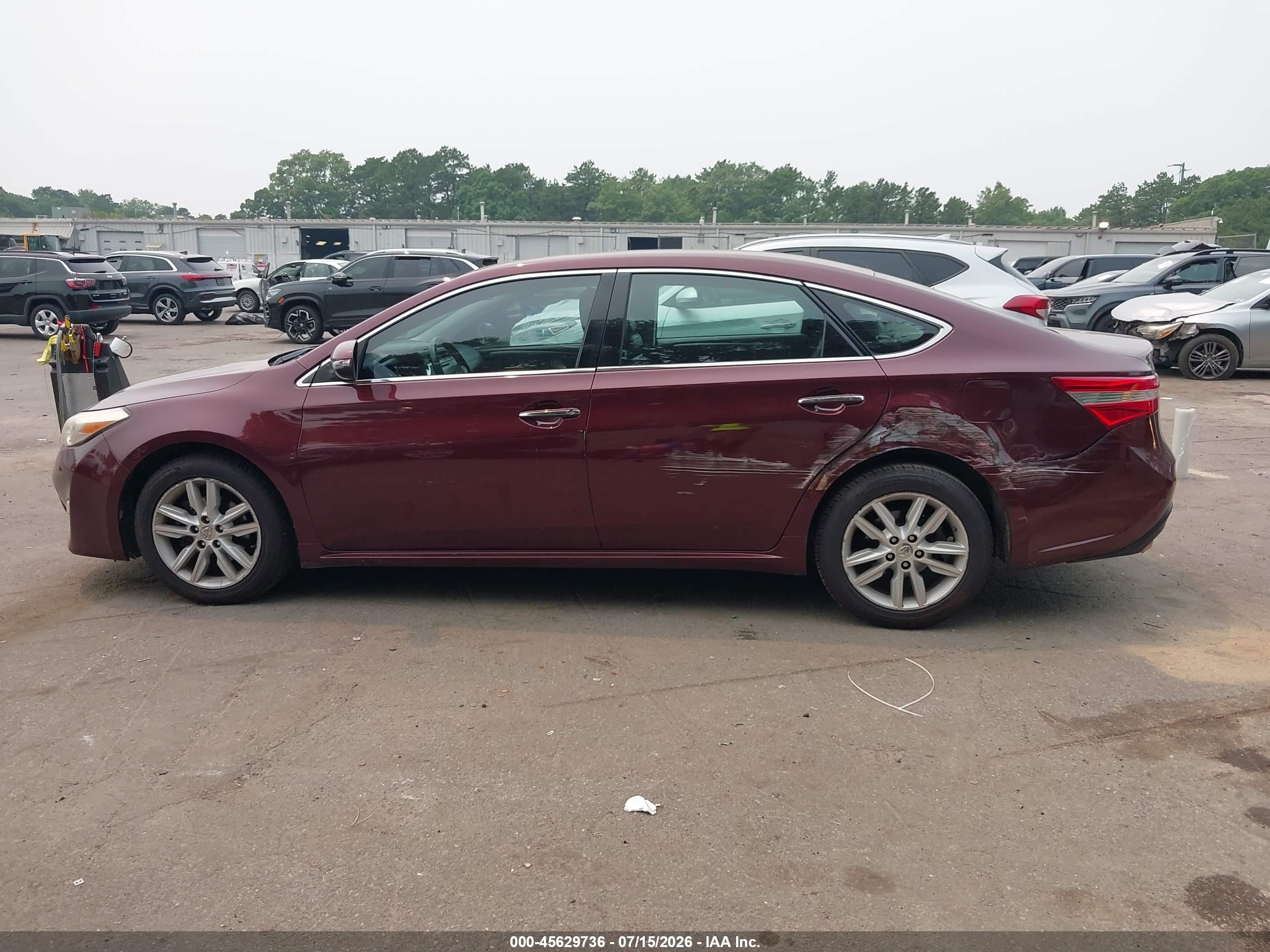 2013 Toyota Avalon Xle Burgundy vin: 4T1BK1EB3DU043485