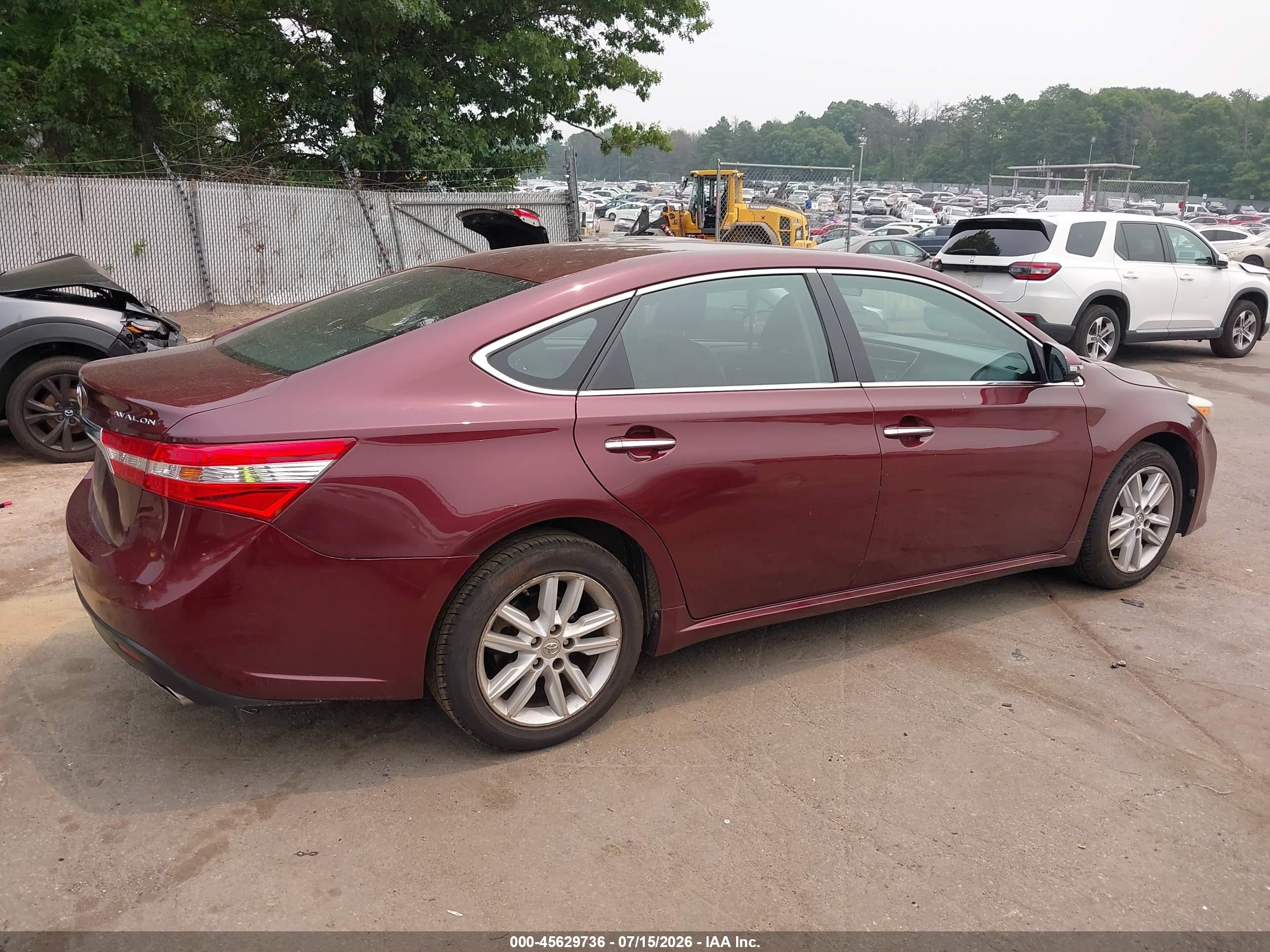 2013 Toyota Avalon Xle Burgundy vin: 4T1BK1EB3DU043485
