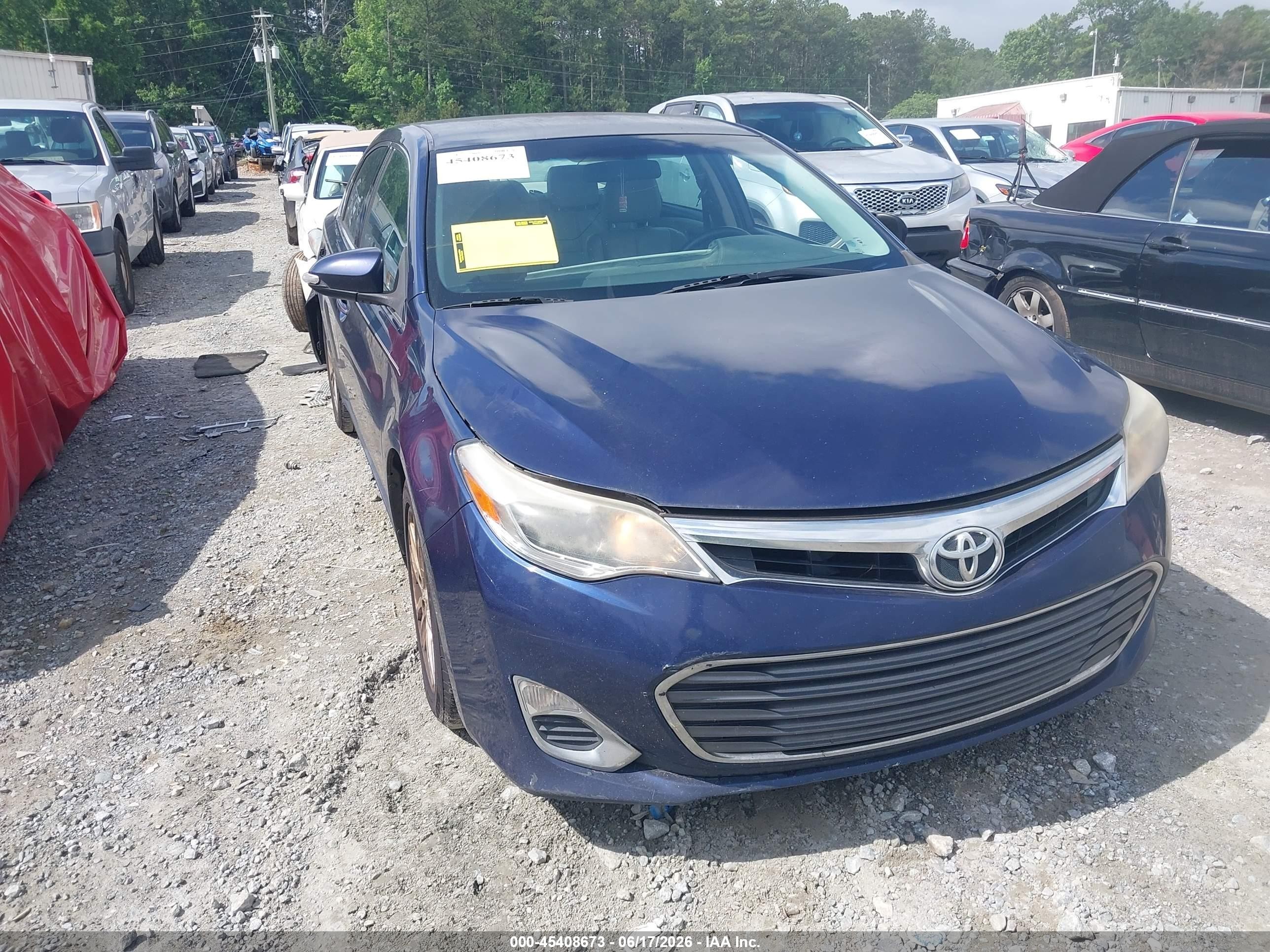 2013 Toyota Avalon Xle Синий vin: 4T1BK1EB3DU073747