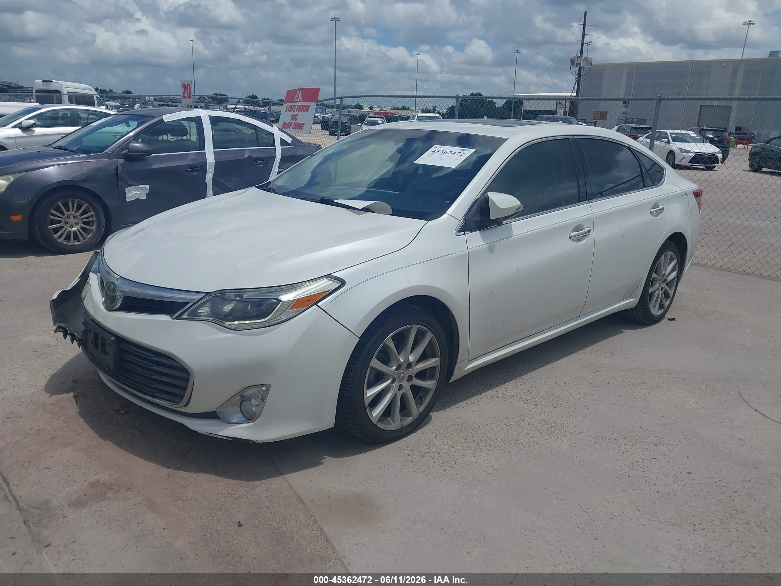 2013 Toyota Avalon Limited White vin: 4T1BK1EB3DU076681