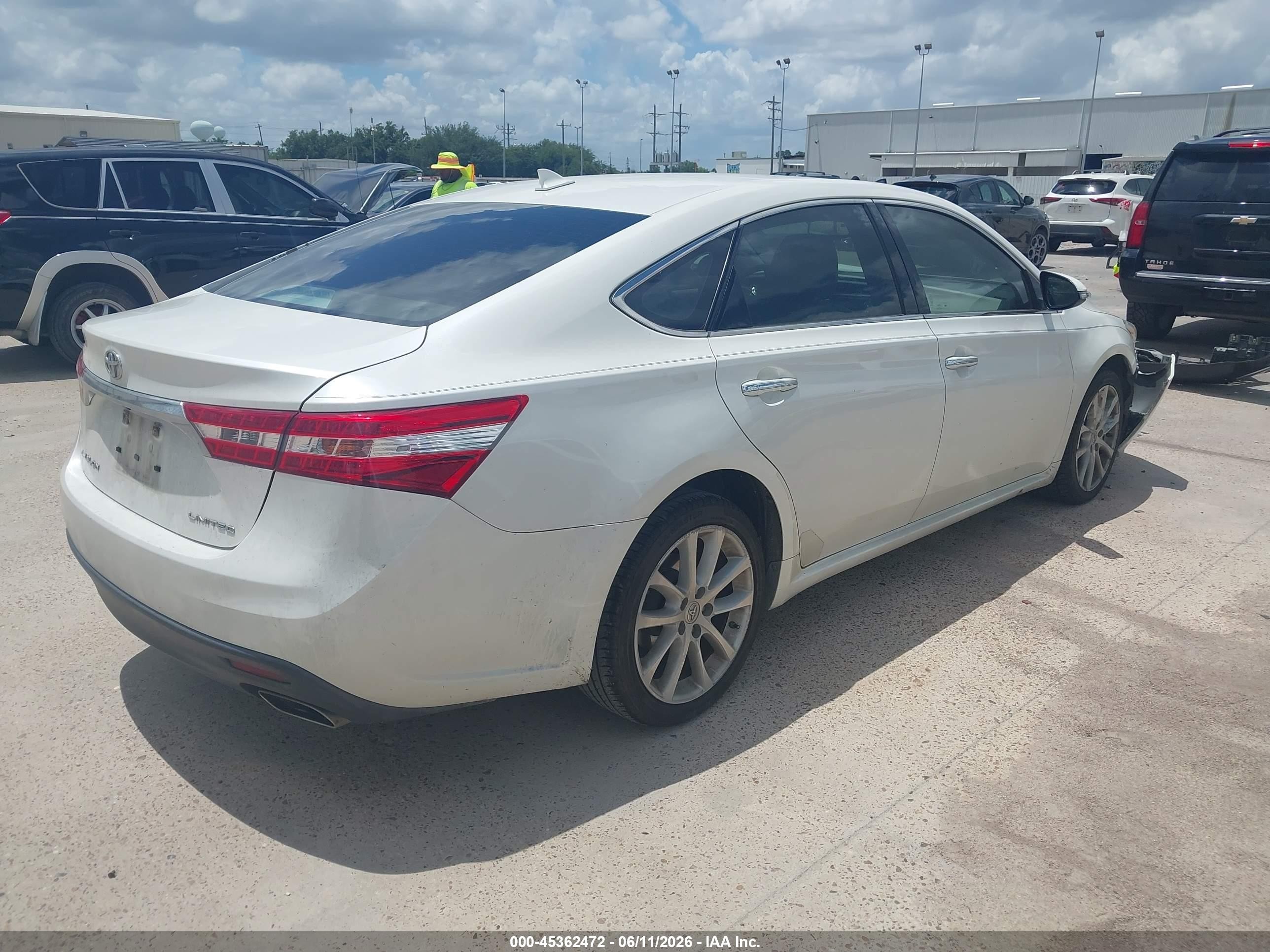 2013 Toyota Avalon Limited White vin: 4T1BK1EB3DU076681