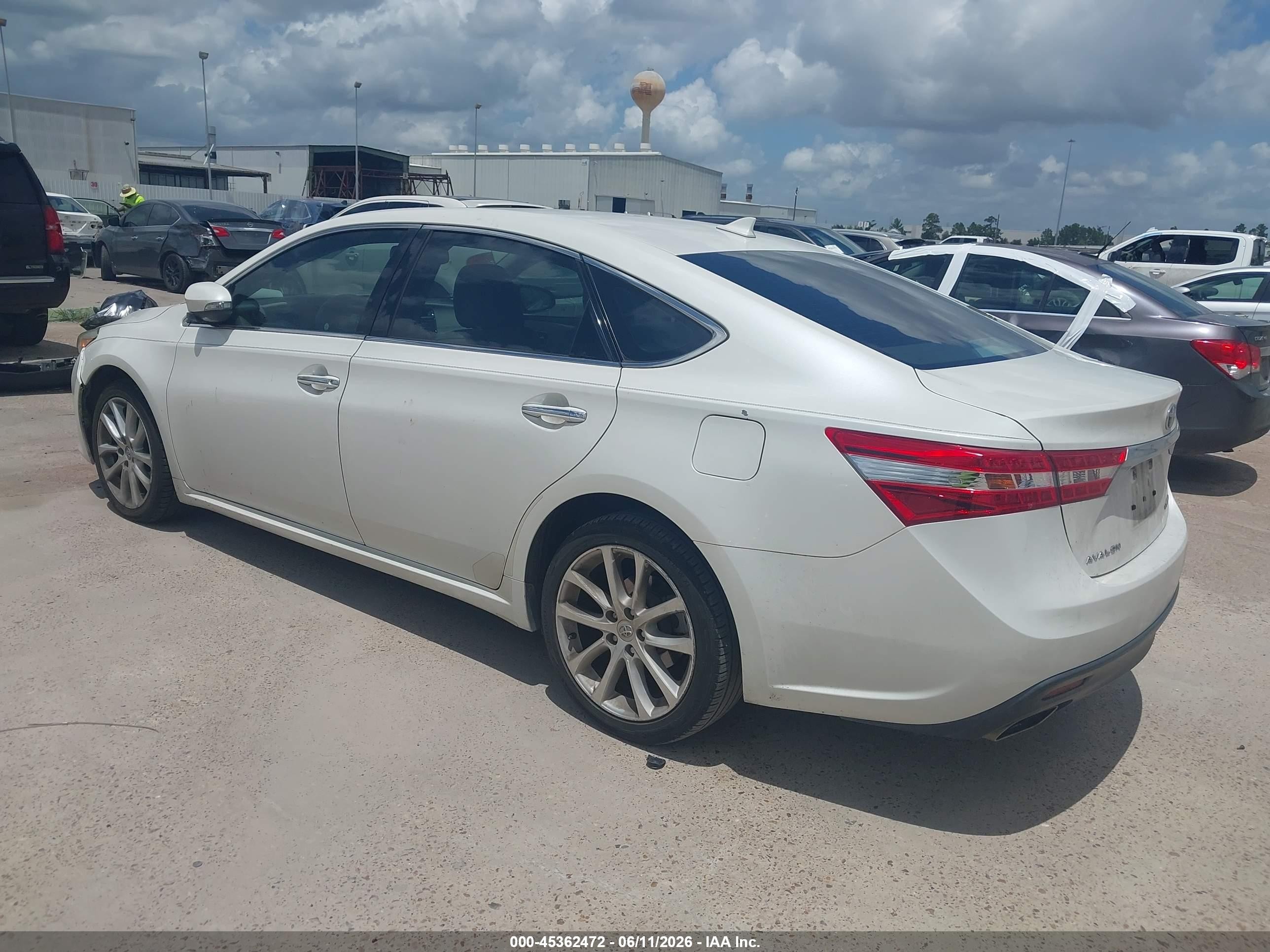 2013 Toyota Avalon Limited White vin: 4T1BK1EB3DU076681