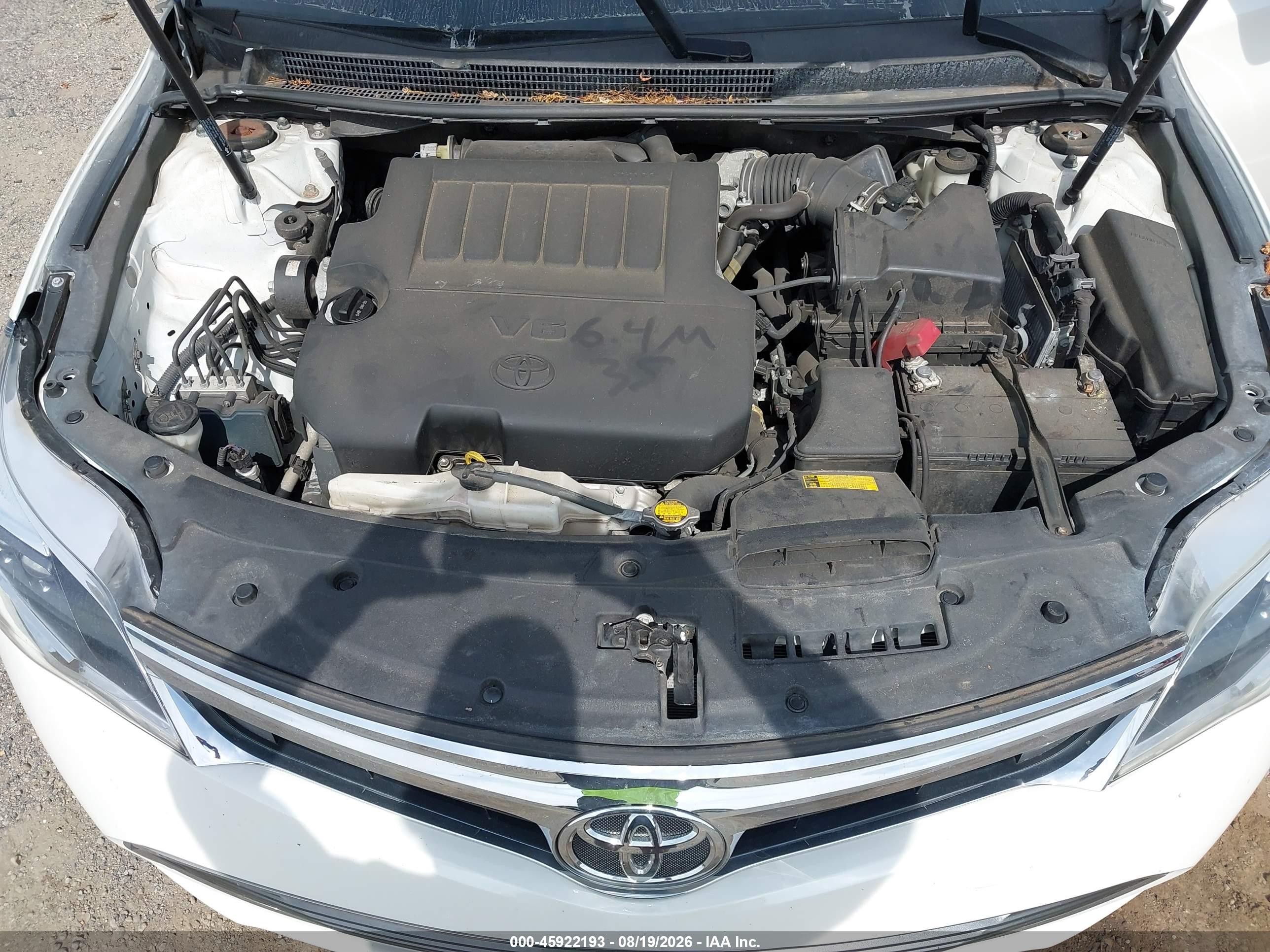 2014 Toyota Avalon Xle White vin: 4T1BK1EB3EU079646