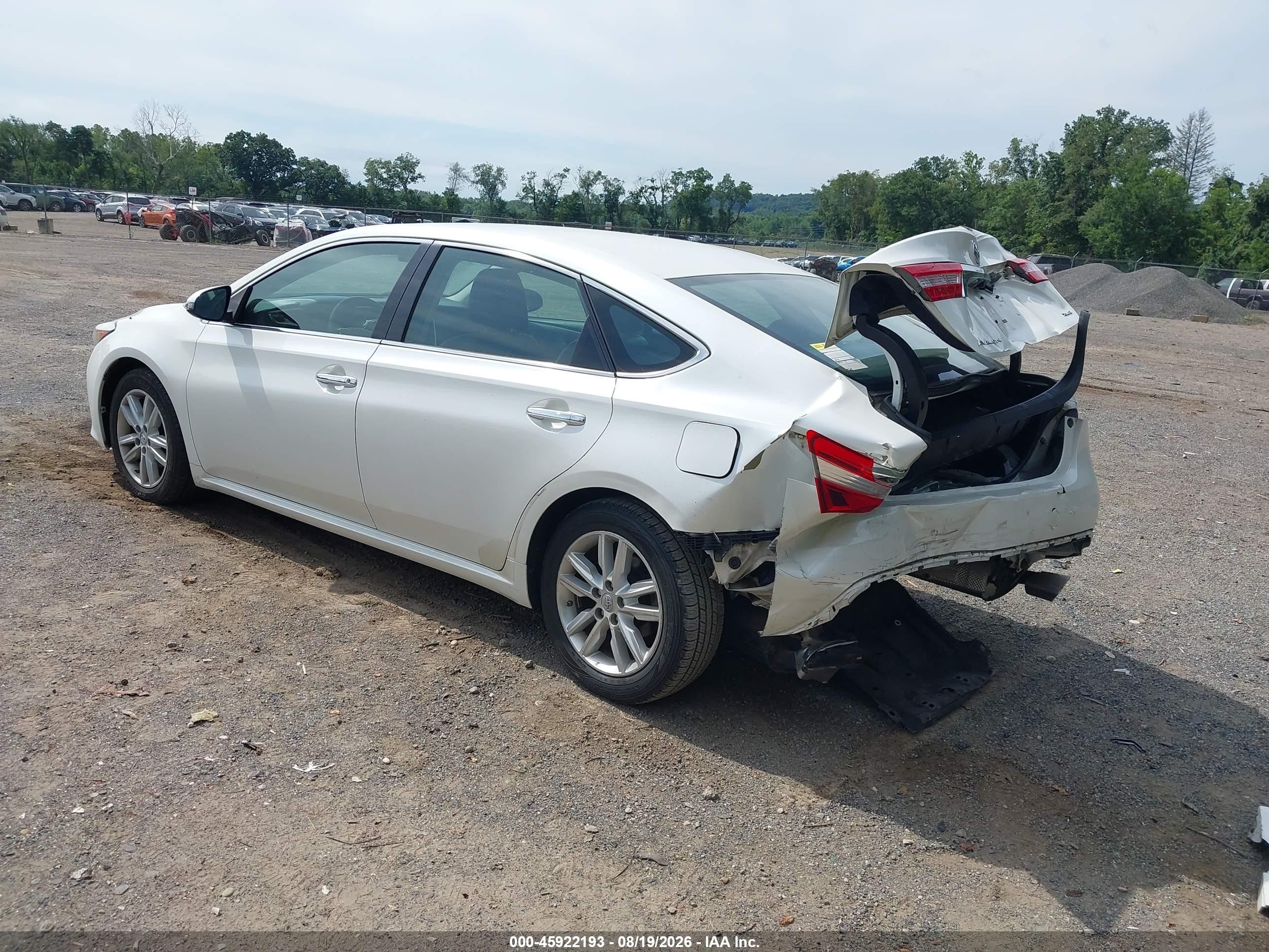 2014 Toyota Avalon Xle White vin: 4T1BK1EB3EU079646
