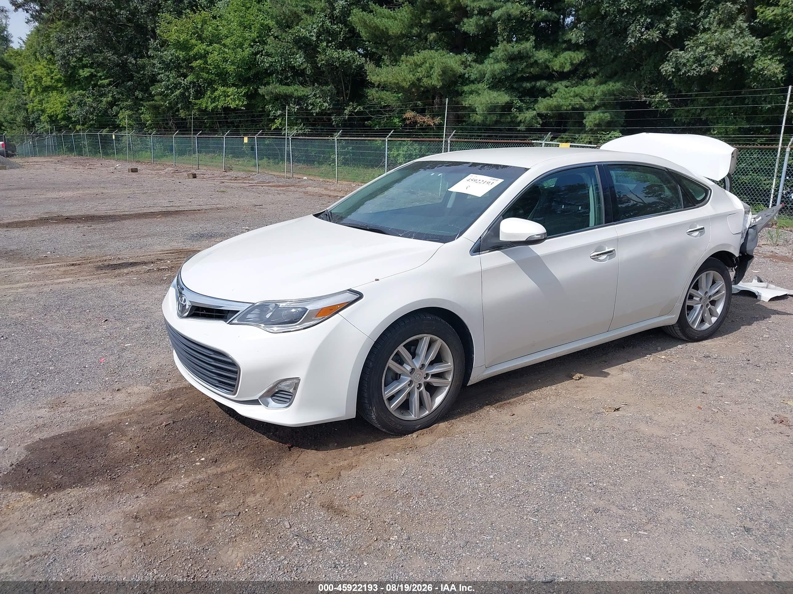 2014 Toyota Avalon Xle White vin: 4T1BK1EB3EU079646