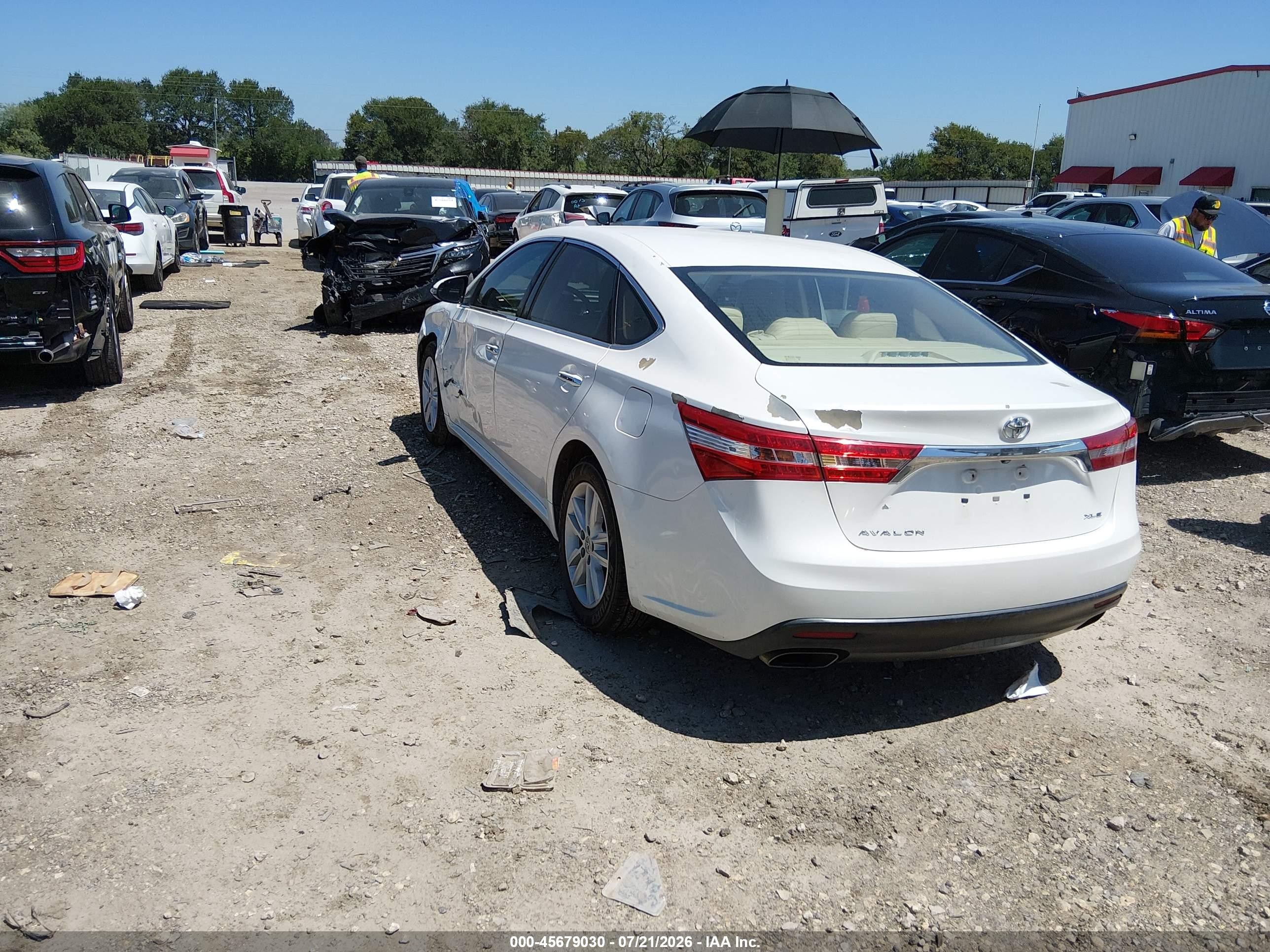 2014 Toyota Avalon Xle White vin: 4T1BK1EB3EU122379