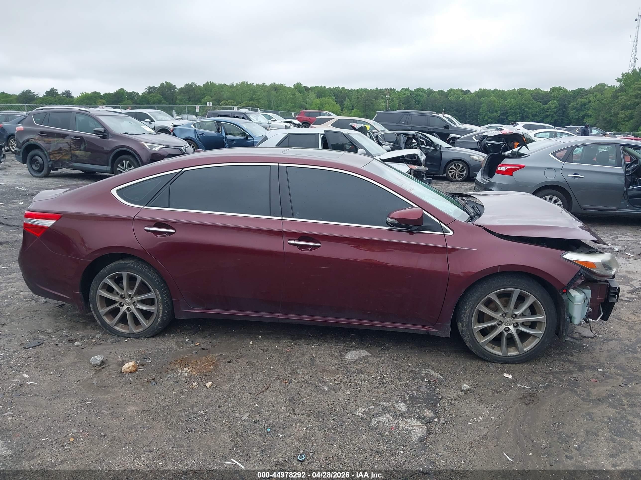 2014 Toyota Avalon Xle Touring Burgundy vin: 4T1BK1EB3EU122625