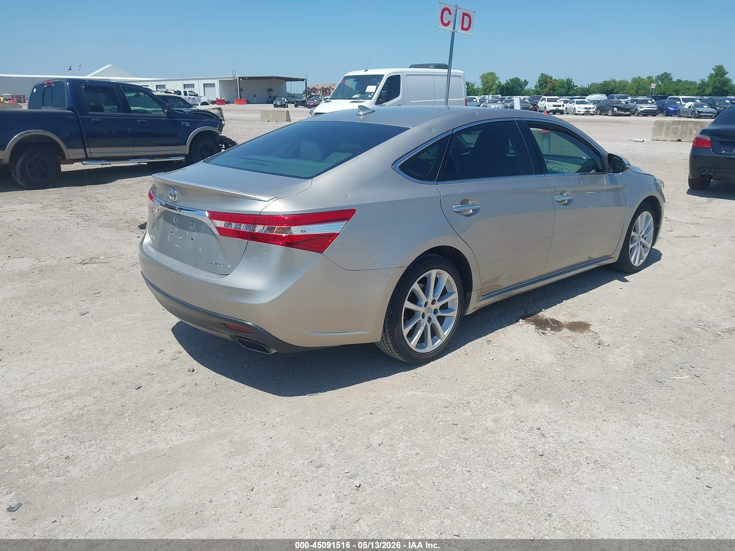 2014 Toyota Avalon Limited Tan vin: 4T1BK1EB3EU124701